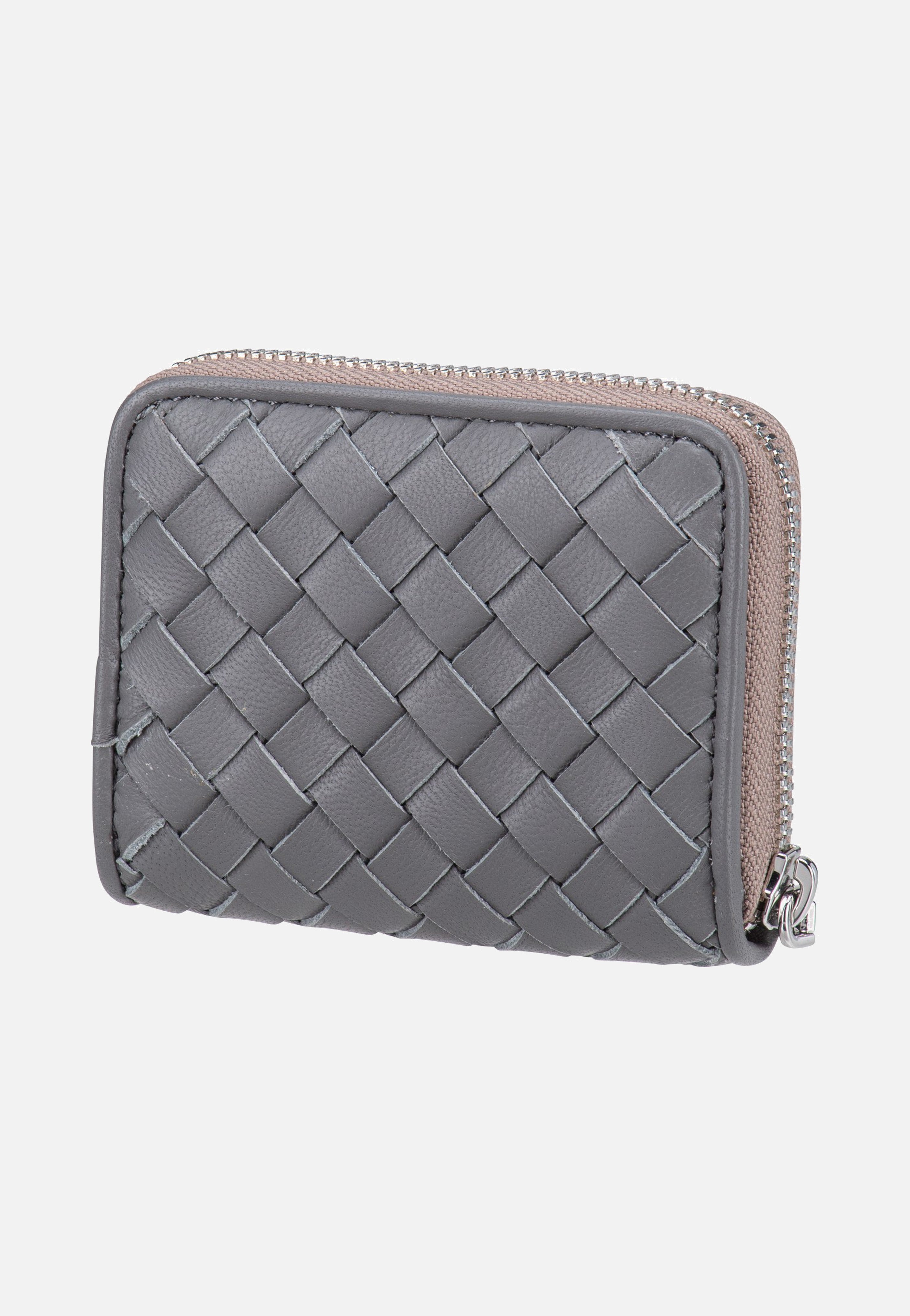 abro Piuma Weaving Mini Wallet Zinc Wallet