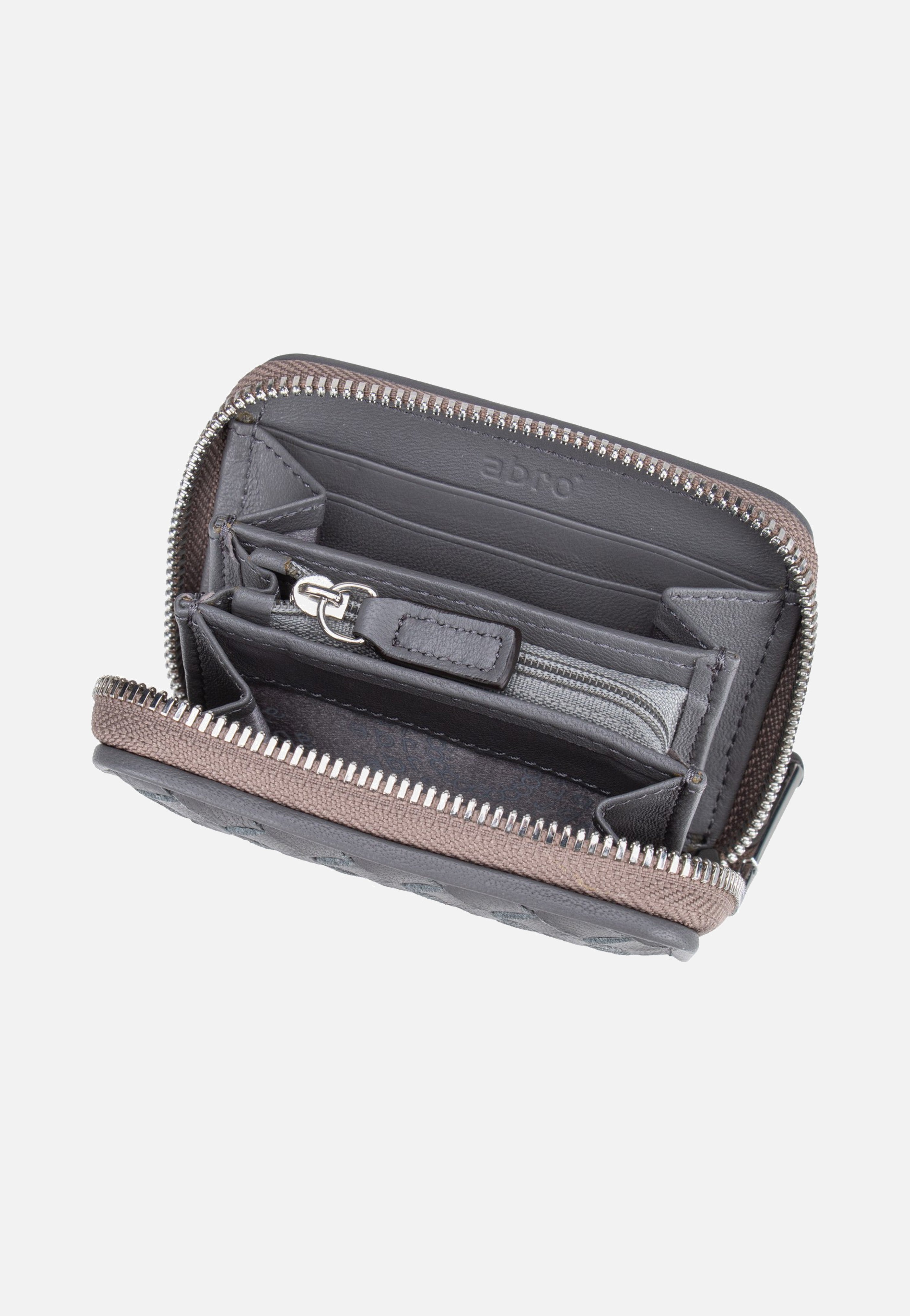 abro Piuma Weaving Mini Wallet Zinc Wallet