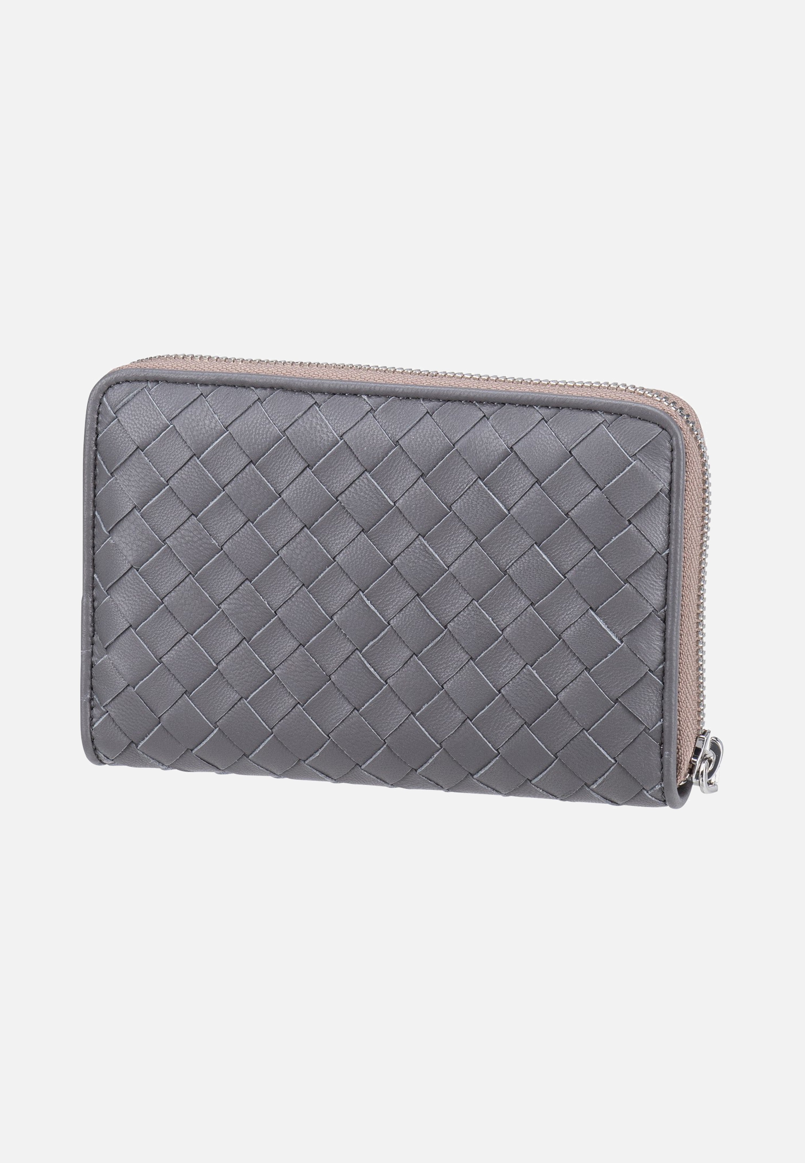 abro Piuma Weaving Wallet M Zinc Wallet