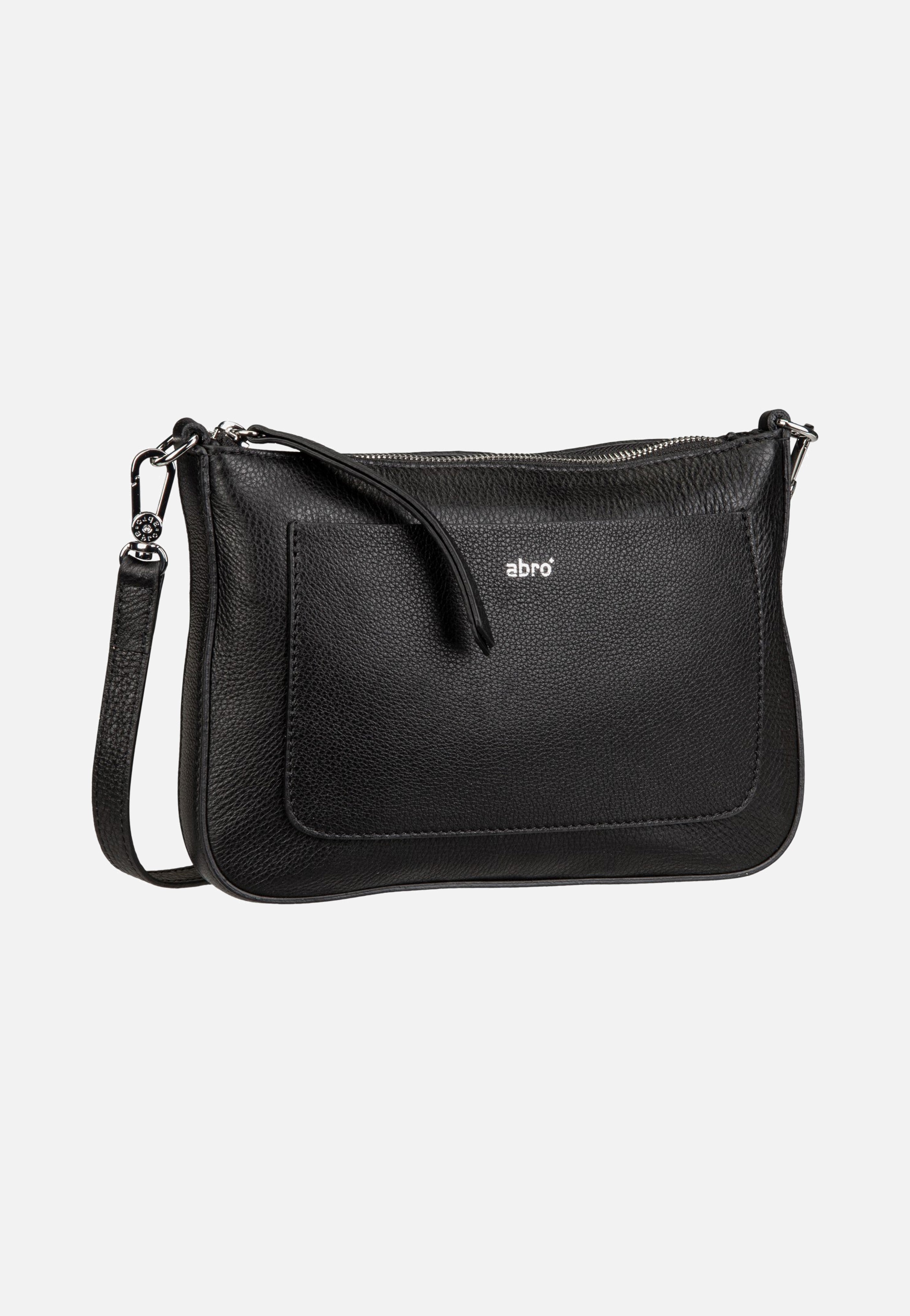 abro Raquel Black/Nickel Crossbody Bag