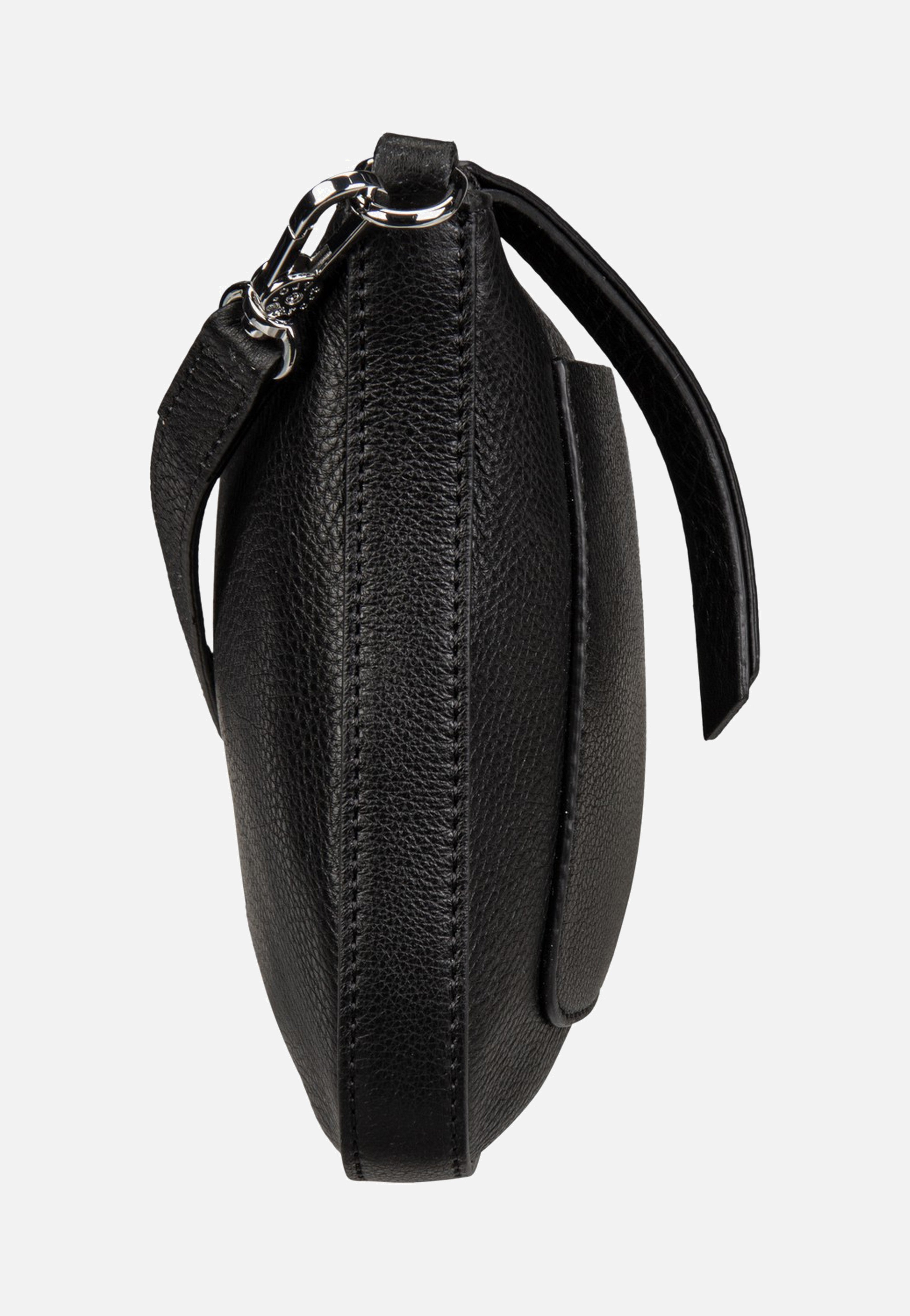 abro Raquel Black/Nickel Crossbody Bag