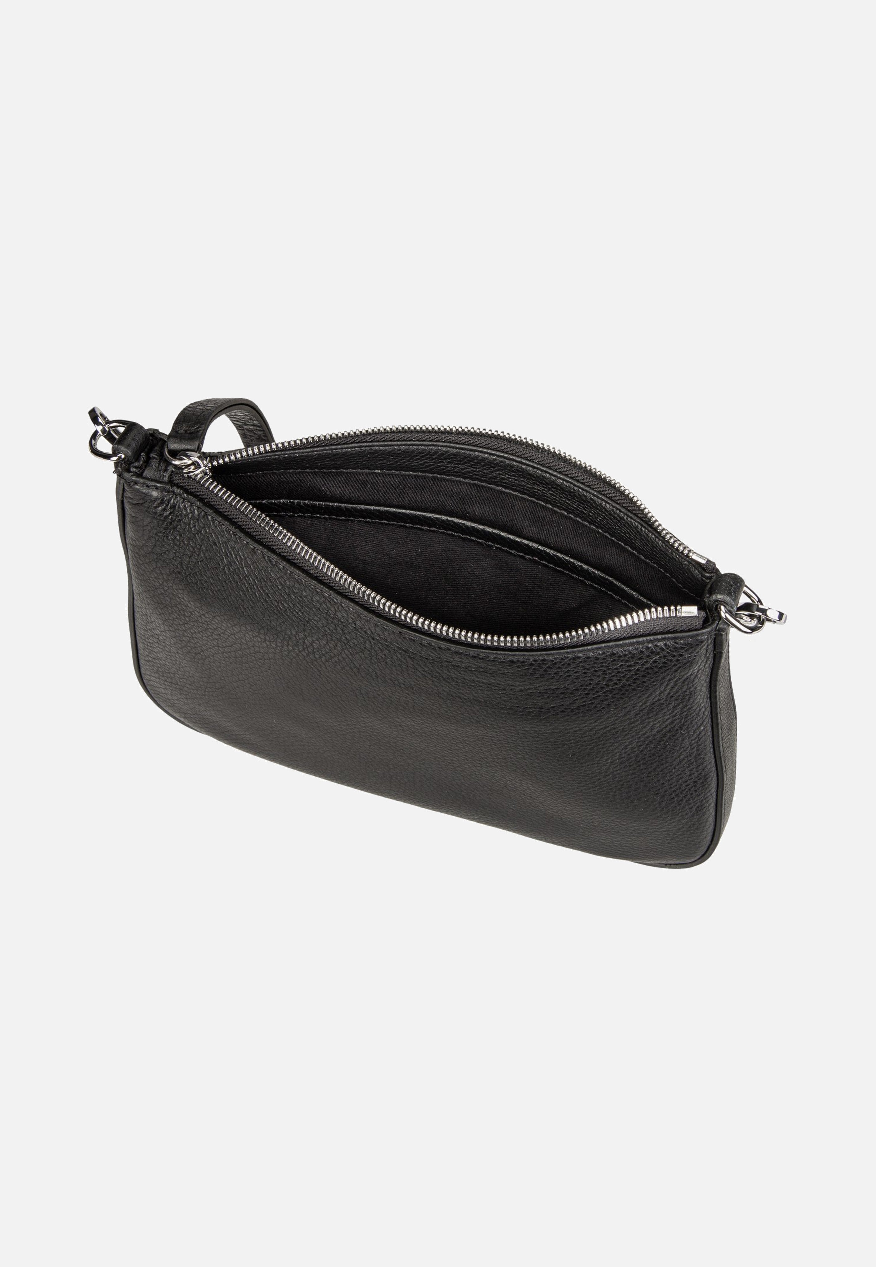 abro Raquel Black/Nickel Crossbody Bag