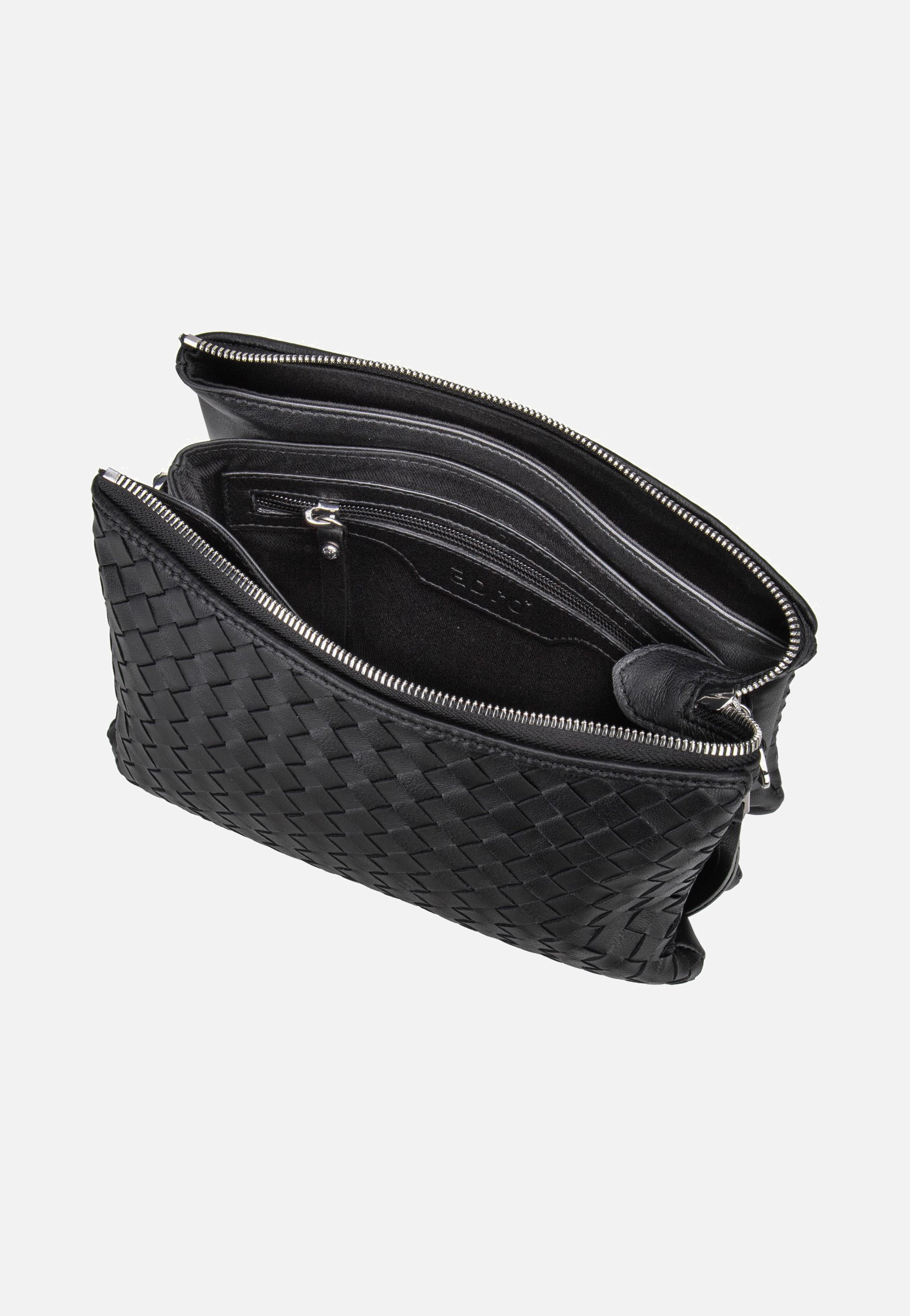 abro - Threefold Piuma Weaving Black/Nickel - Crossbody Bag | Neutral-Image