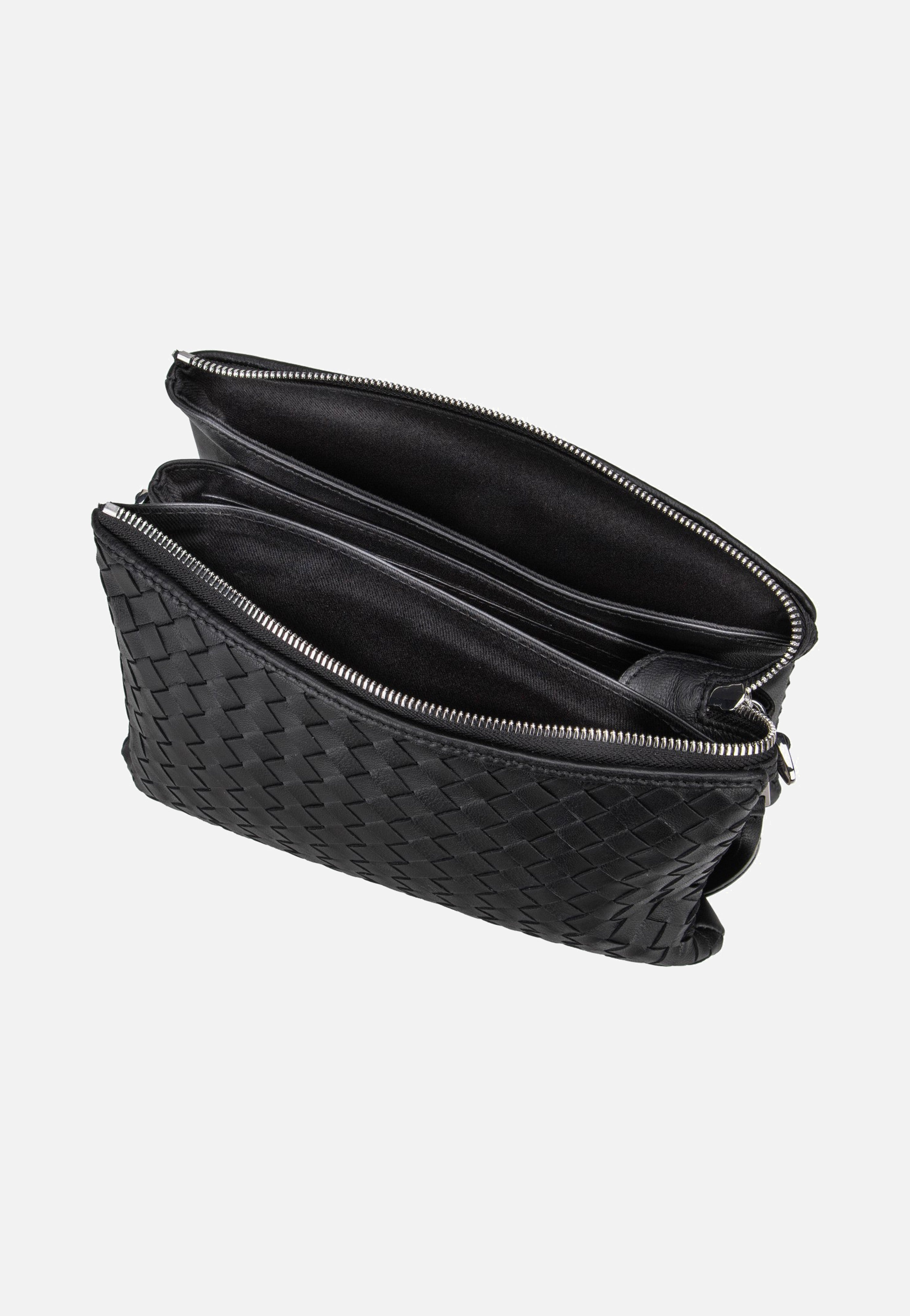 abro - Threefold Piuma Weaving Black/Nickel - Crossbody Bag | Women-Image