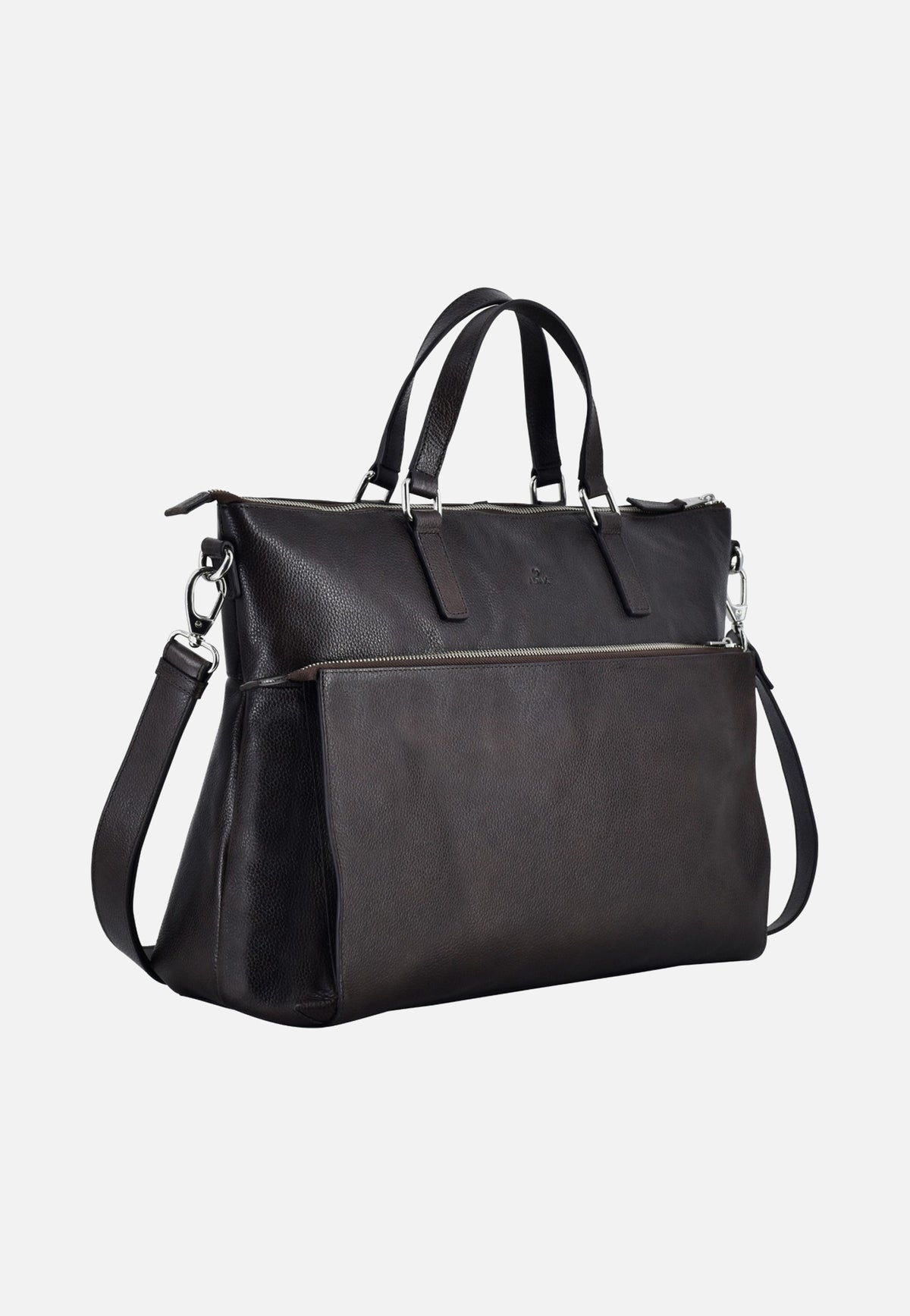 Adax Napoli Sasha 17" Dark Brown Briefcase