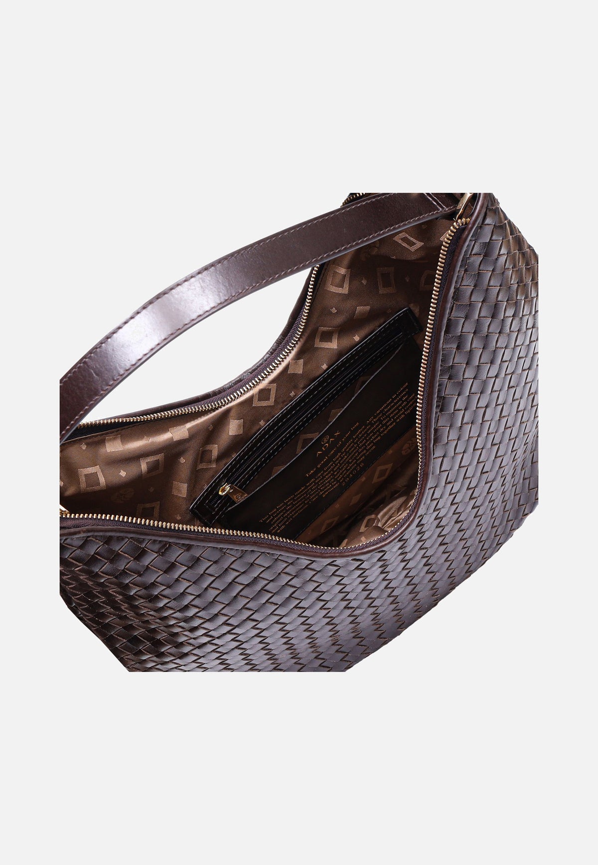 Adax Salerno Mindy Dark Brown Bolso Hobo