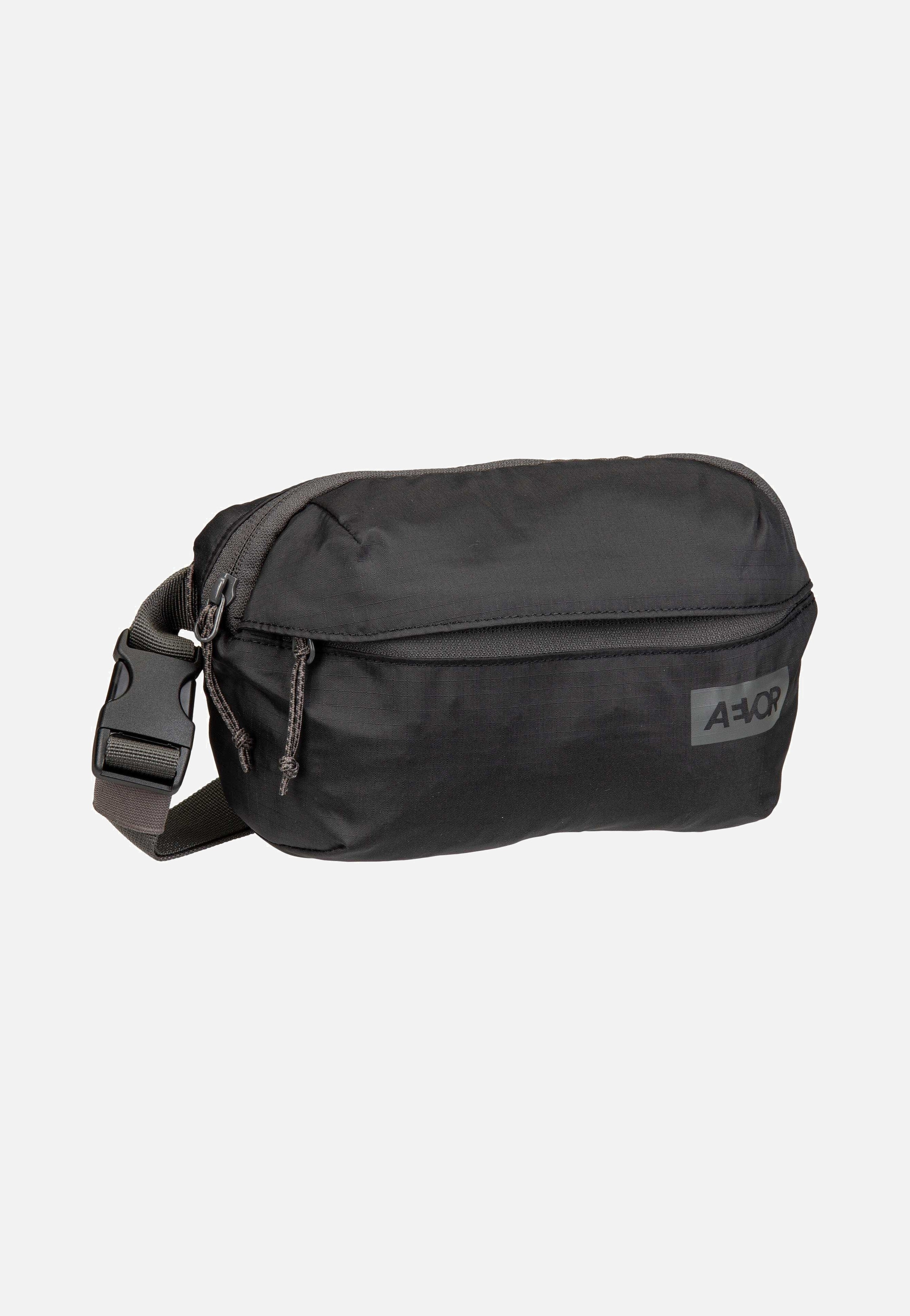 AEVOR Hip Bag Ease Ripstop Black Charcoal Fanny Pack
