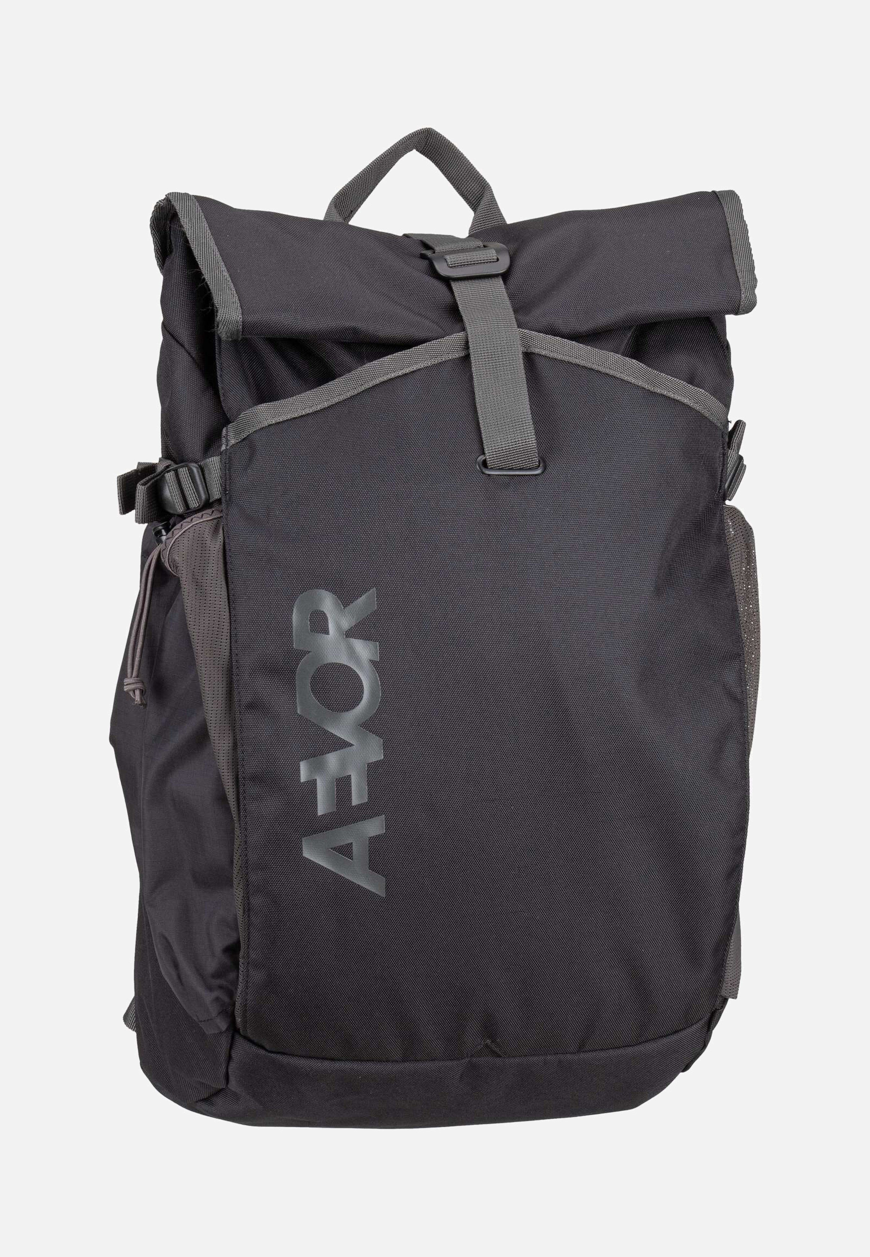 AEVOR Roll Pack Black Charcoal Backpack