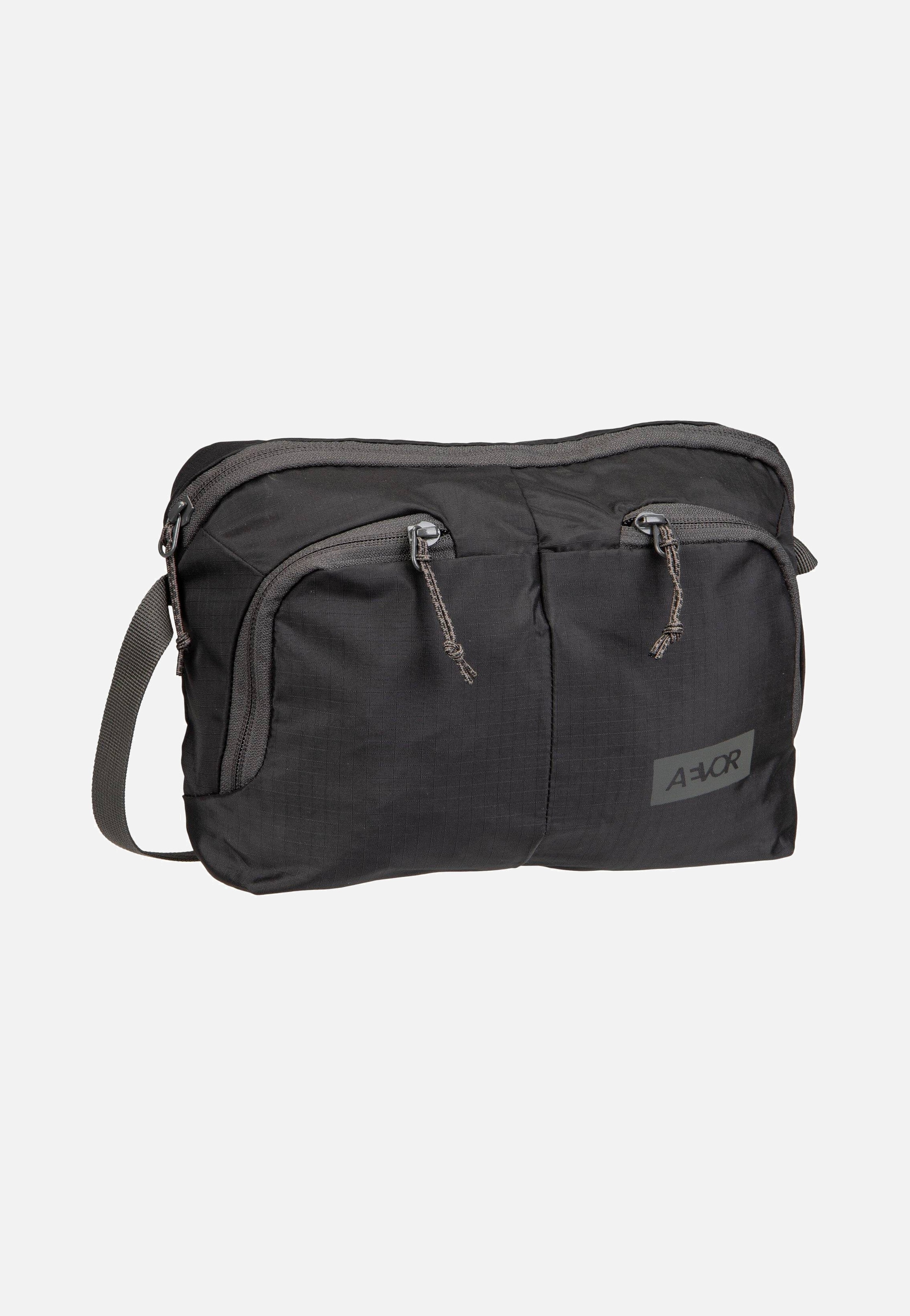 AEVOR Sacoche Bag Ripstop Black Charcoal Crossbody Bag