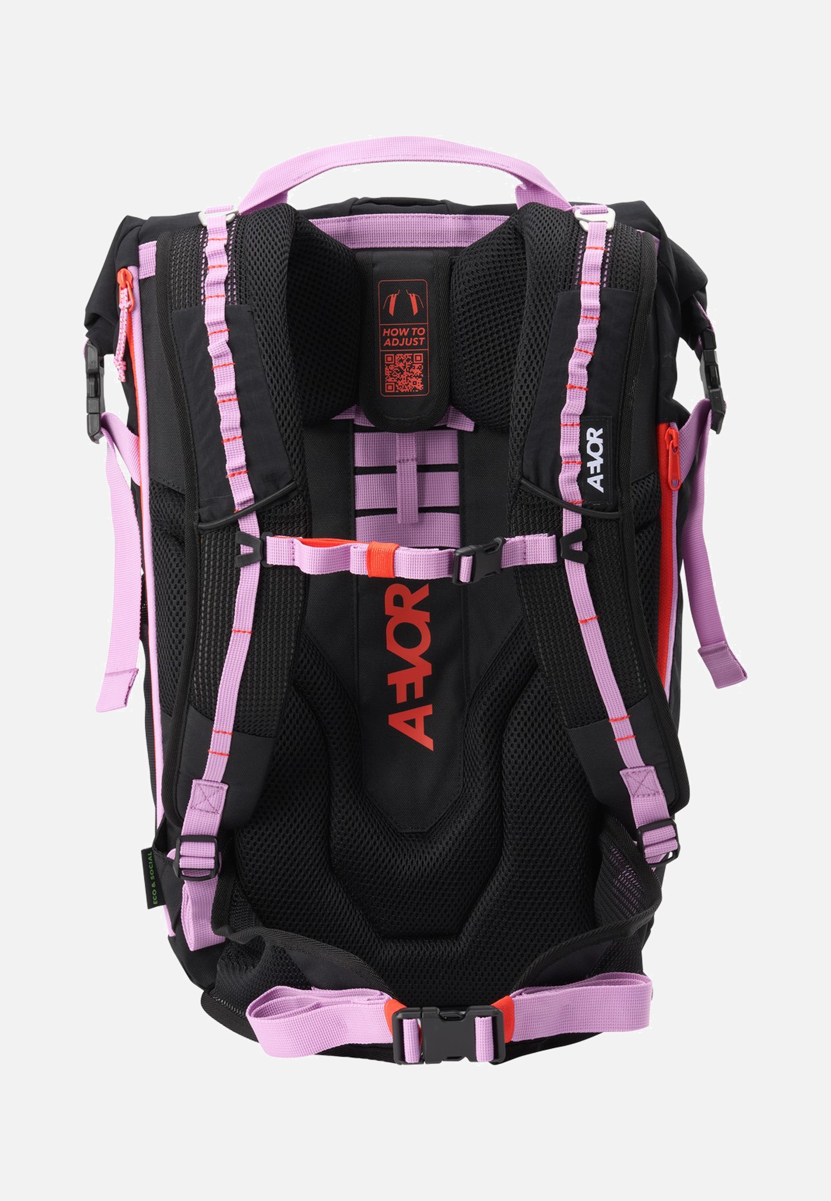 AEVOR Active Pack Dual Dip Violett Rush Rolltop Backpack