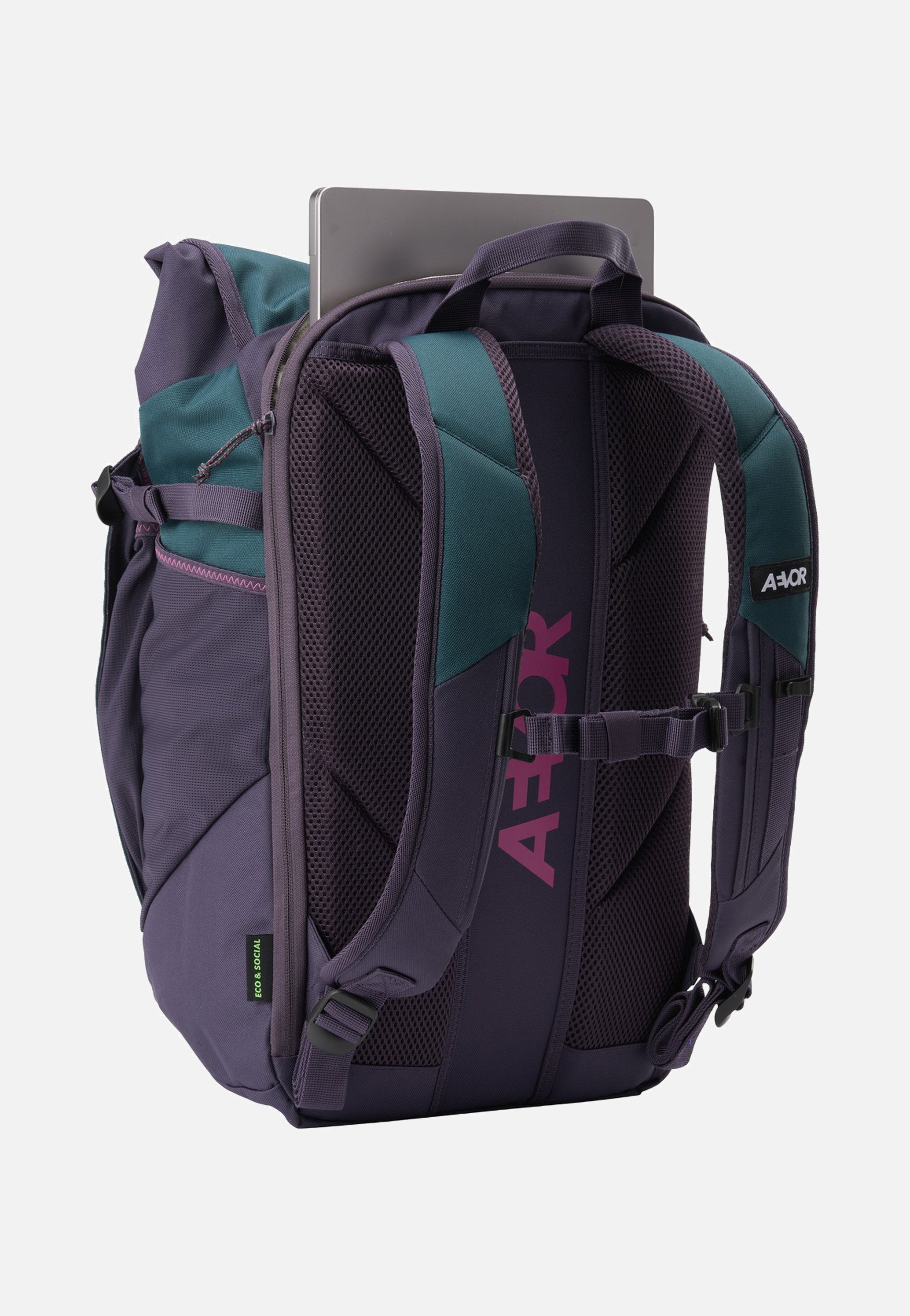 AEVOR Roll Pack 2.0 Vintage Teal Rolltop Backpack