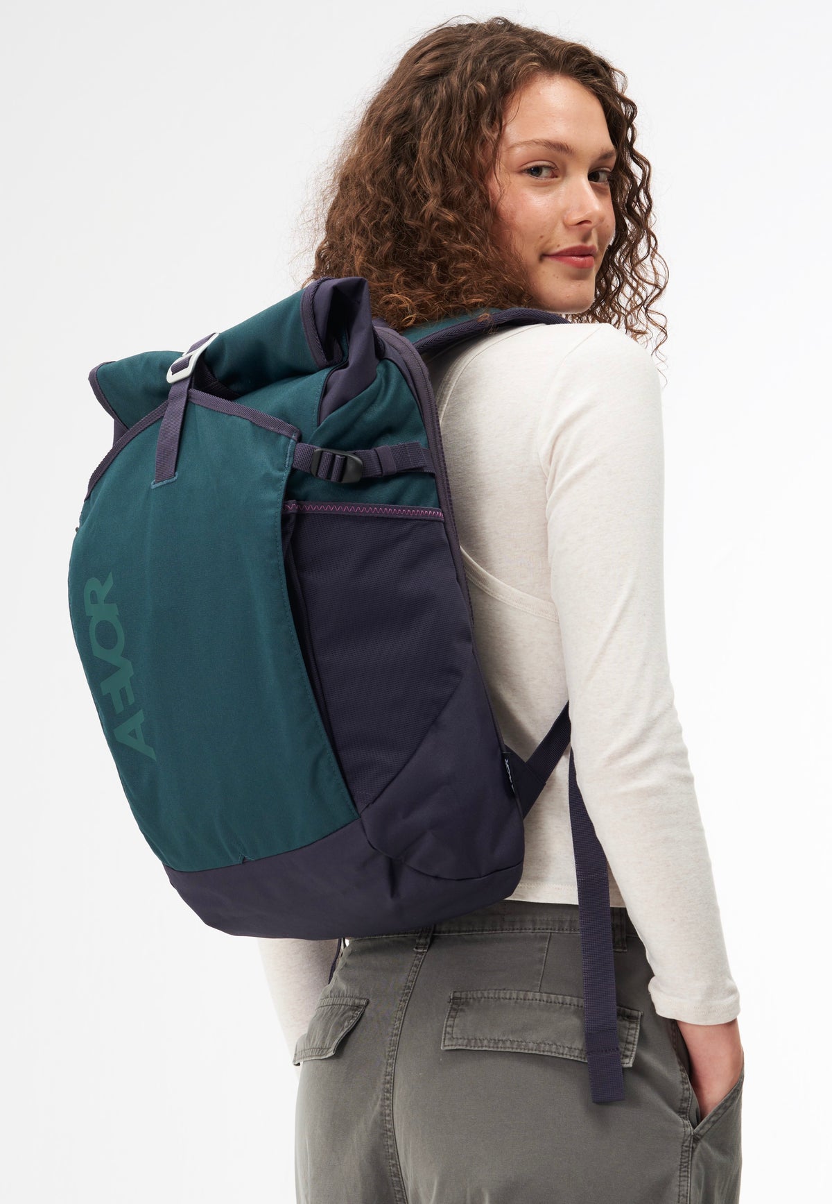 AEVOR Roll Pack 2.0 Proof Petrol Rolltop Backpack