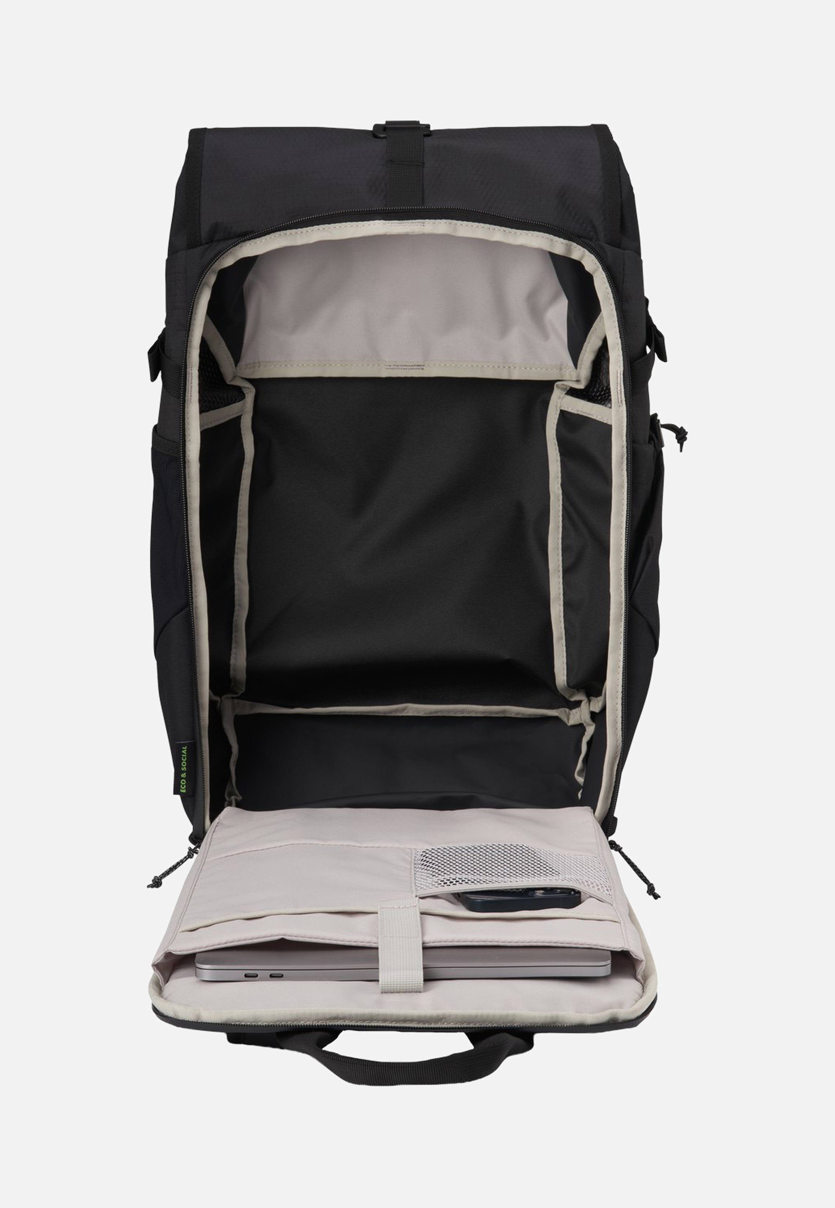 AEVOR Roll Pack Proof Black Rolltop Backpack