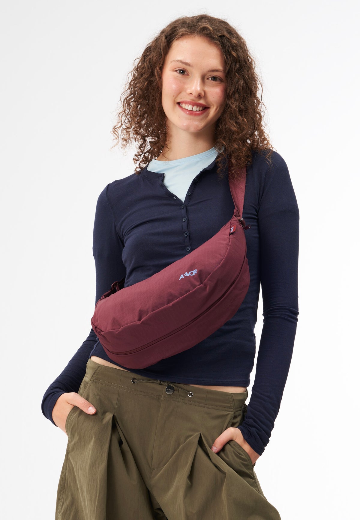 AEVOR Sling Bag Burgundy Sling Bag