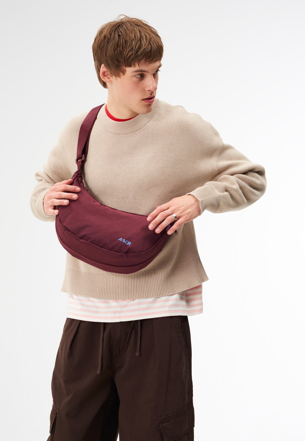 AEVOR Sling Bag Burgundy Sling Bag