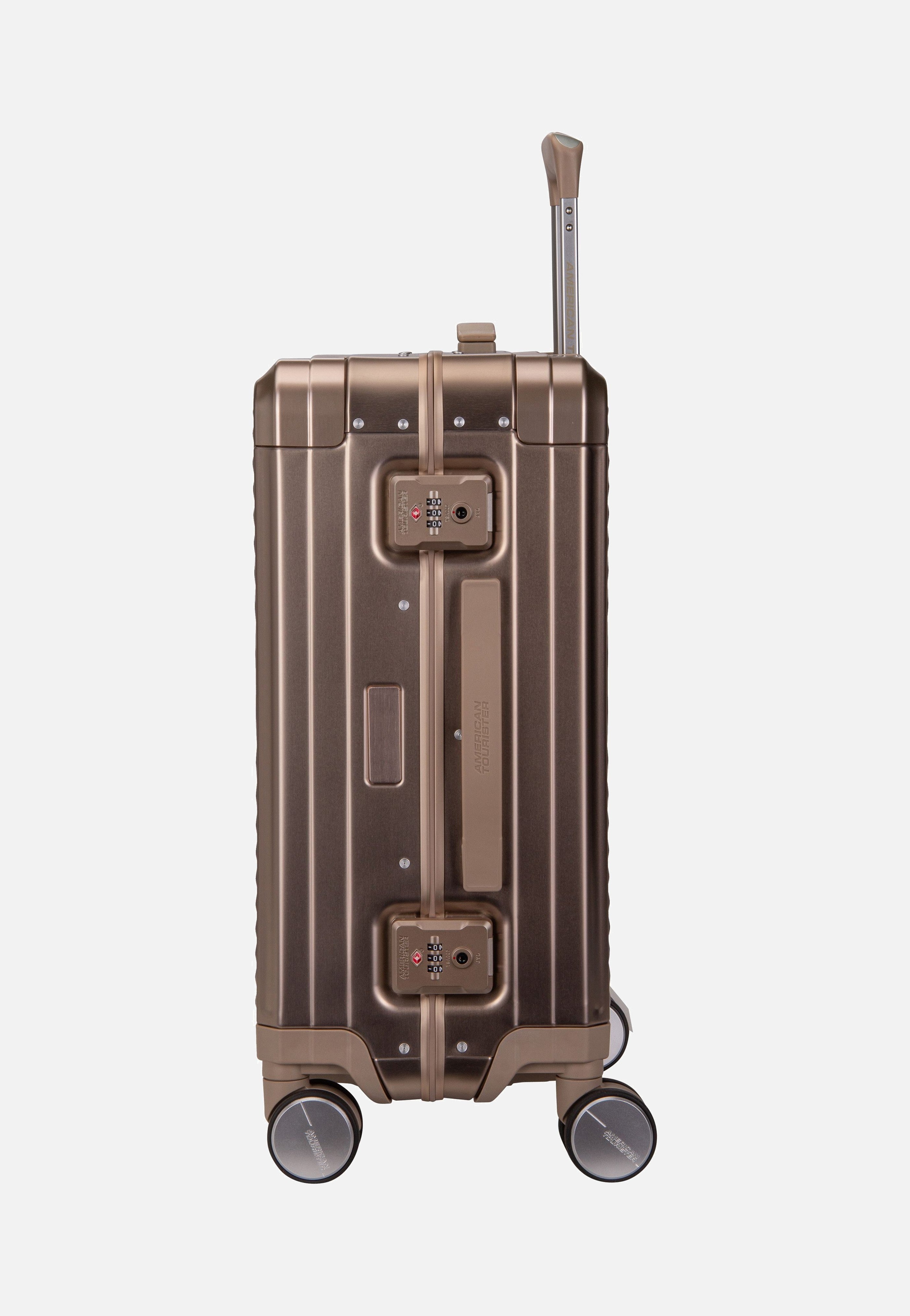 American Tourister Soundbox Alu Spinner 55 Bronze Suitcase