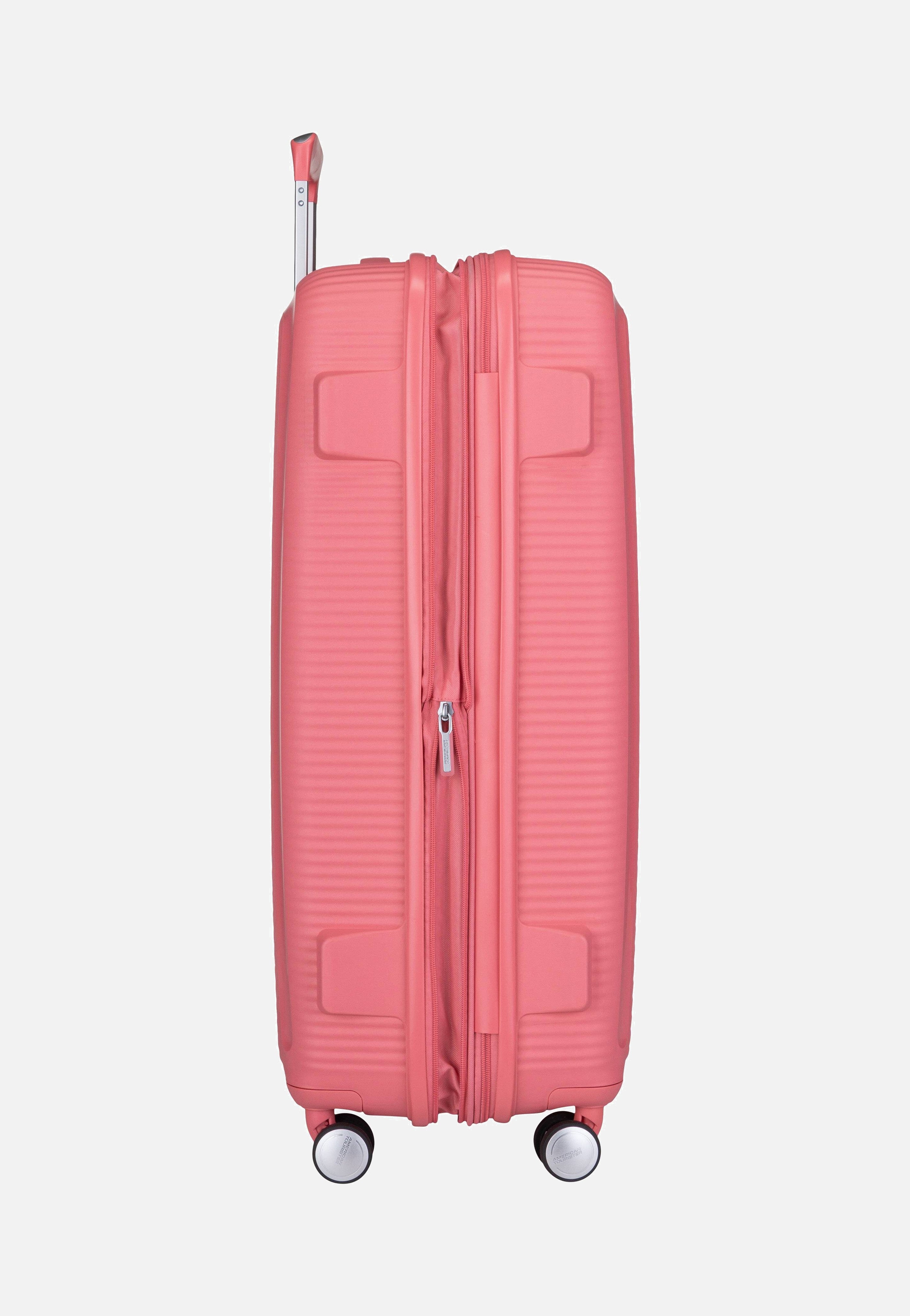 American Tourister SoundBox Spinner 77 EXP Sun Kissed Coral Suitcase