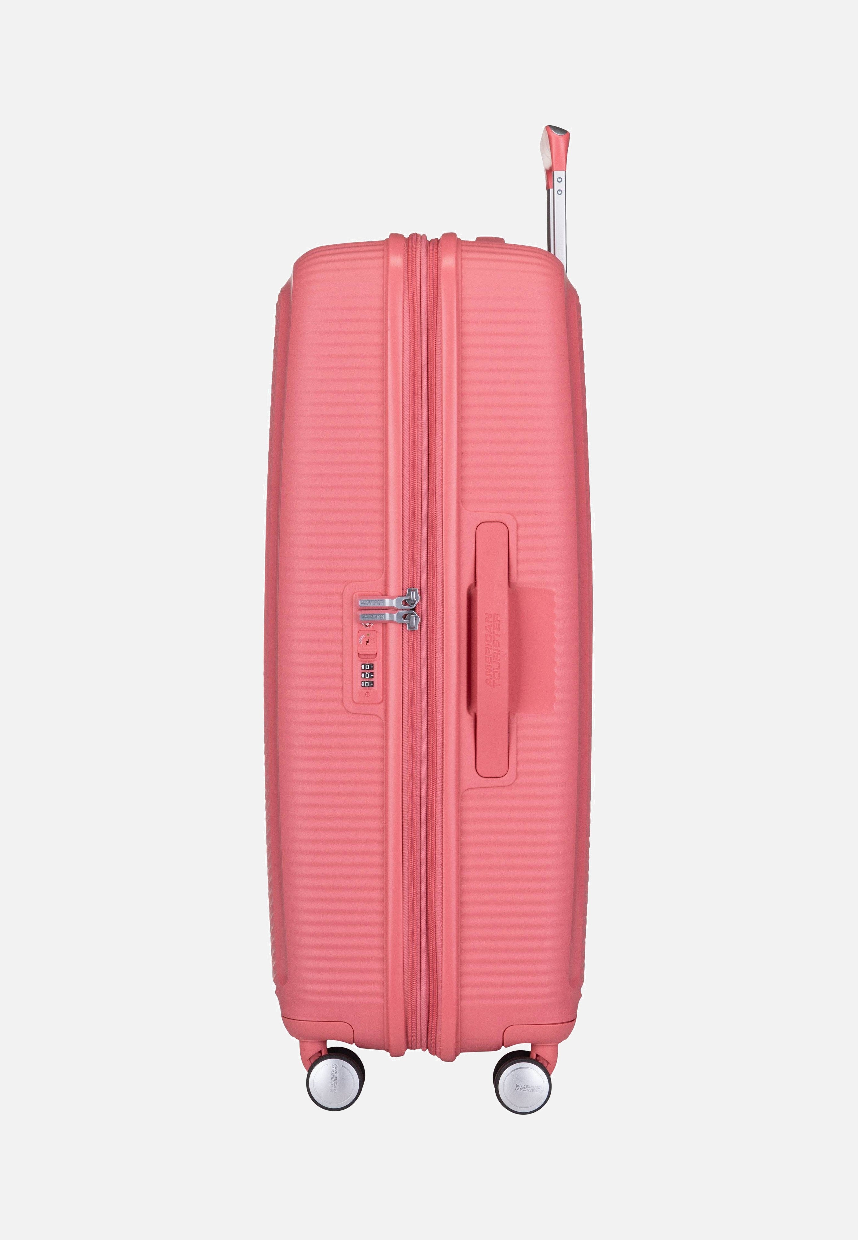 American Tourister SoundBox Spinner 77 EXP Sun Kissed Coral Suitcase