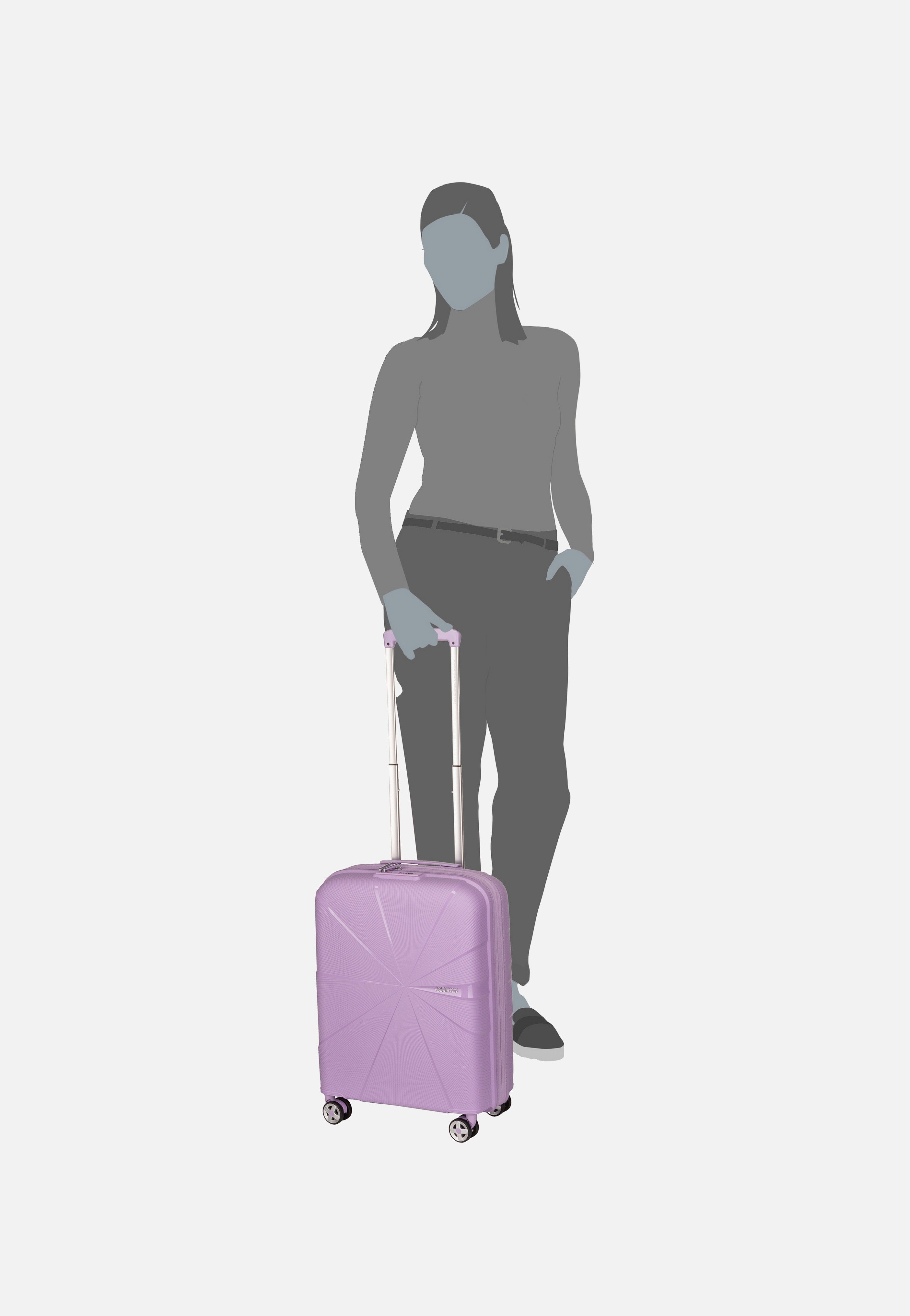 American Tourister - Starvibe Spinner 55 EXP Digital Lavender - Suitcase | Neutral-Image