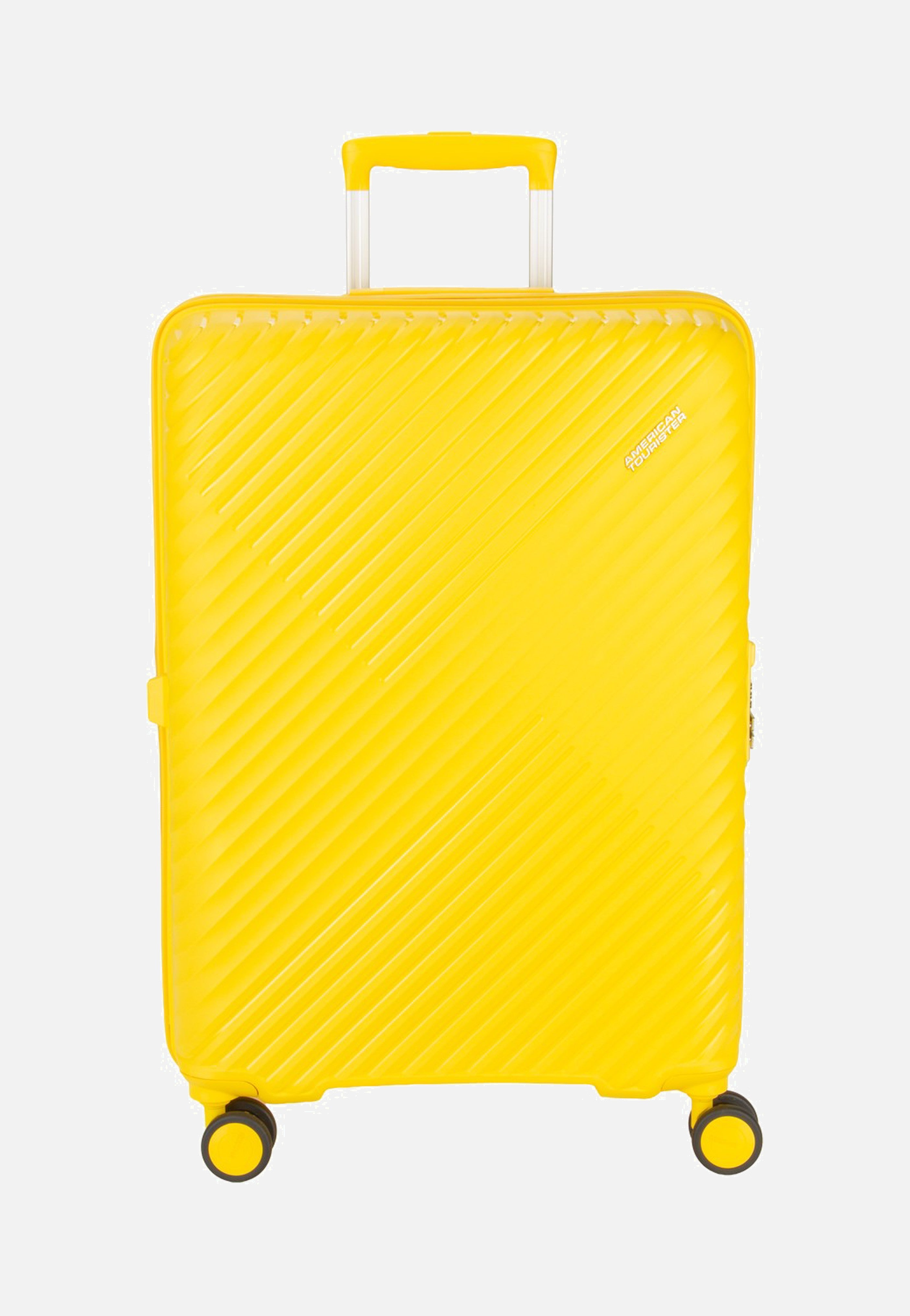 American Tourister Diablast Spinner 68/25 Exp Digital Yellow Suitcase