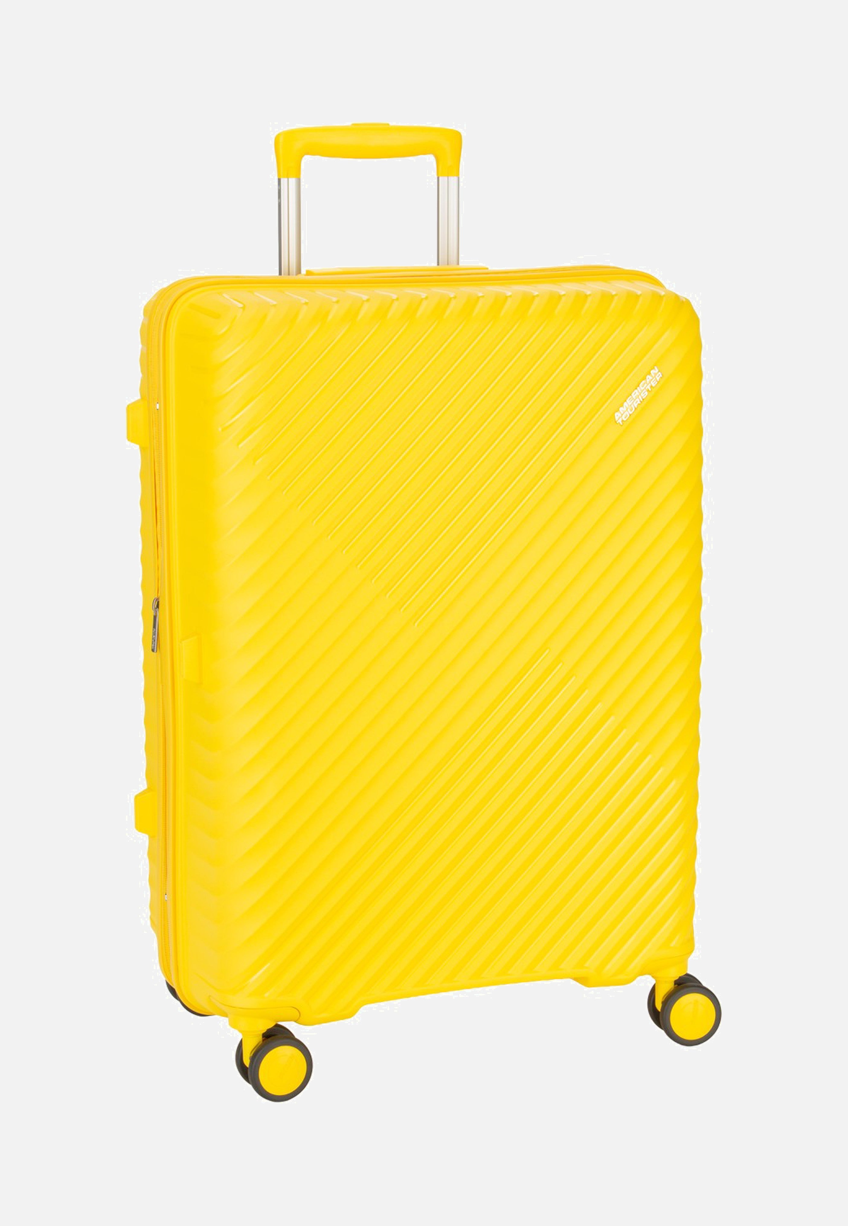 American Tourister Diablast Spinner 68/25 Exp Digital Yellow Suitcase