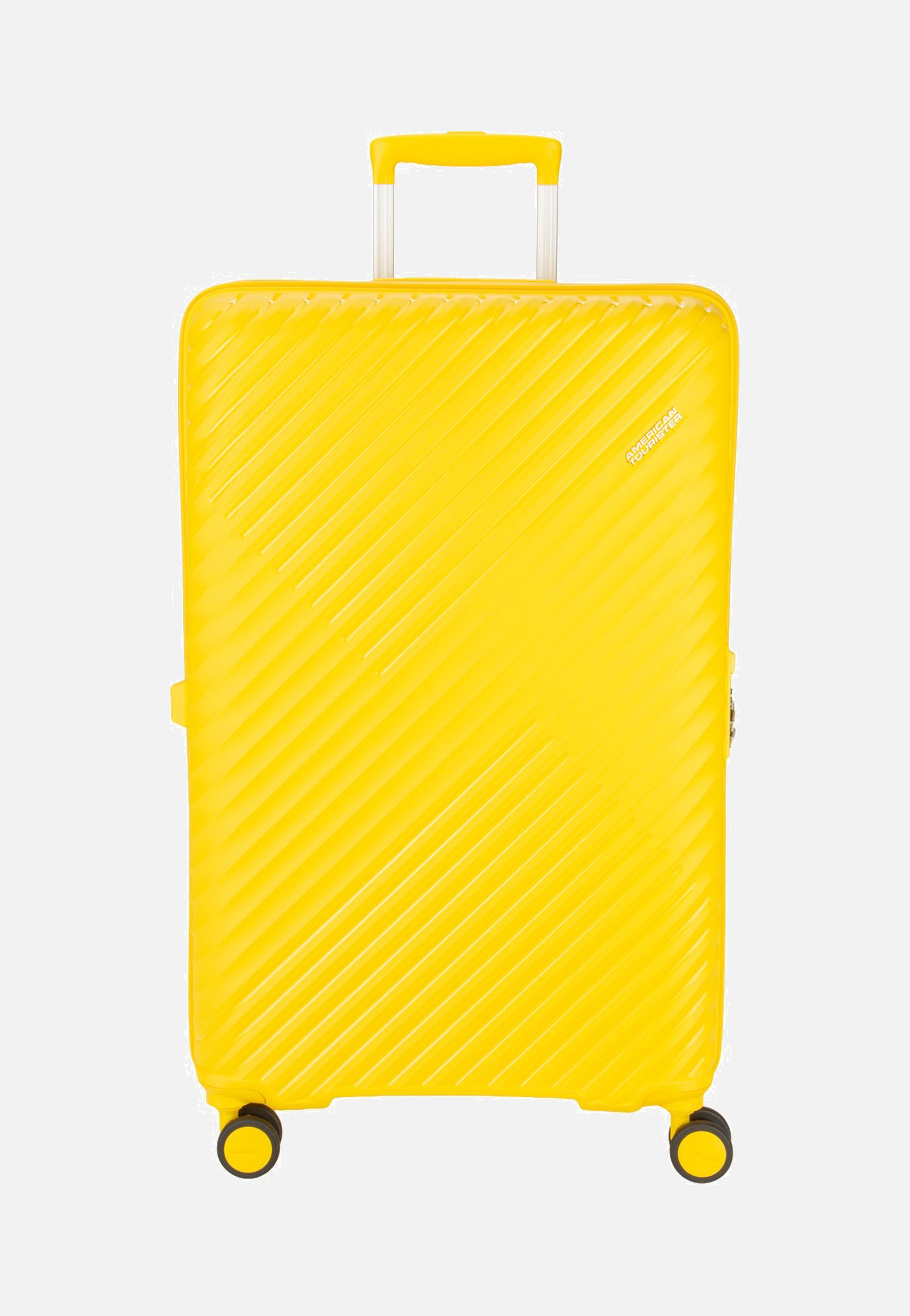 American Tourister Diablast Spinner 77/28 Exp Digital Yellow Suitcase