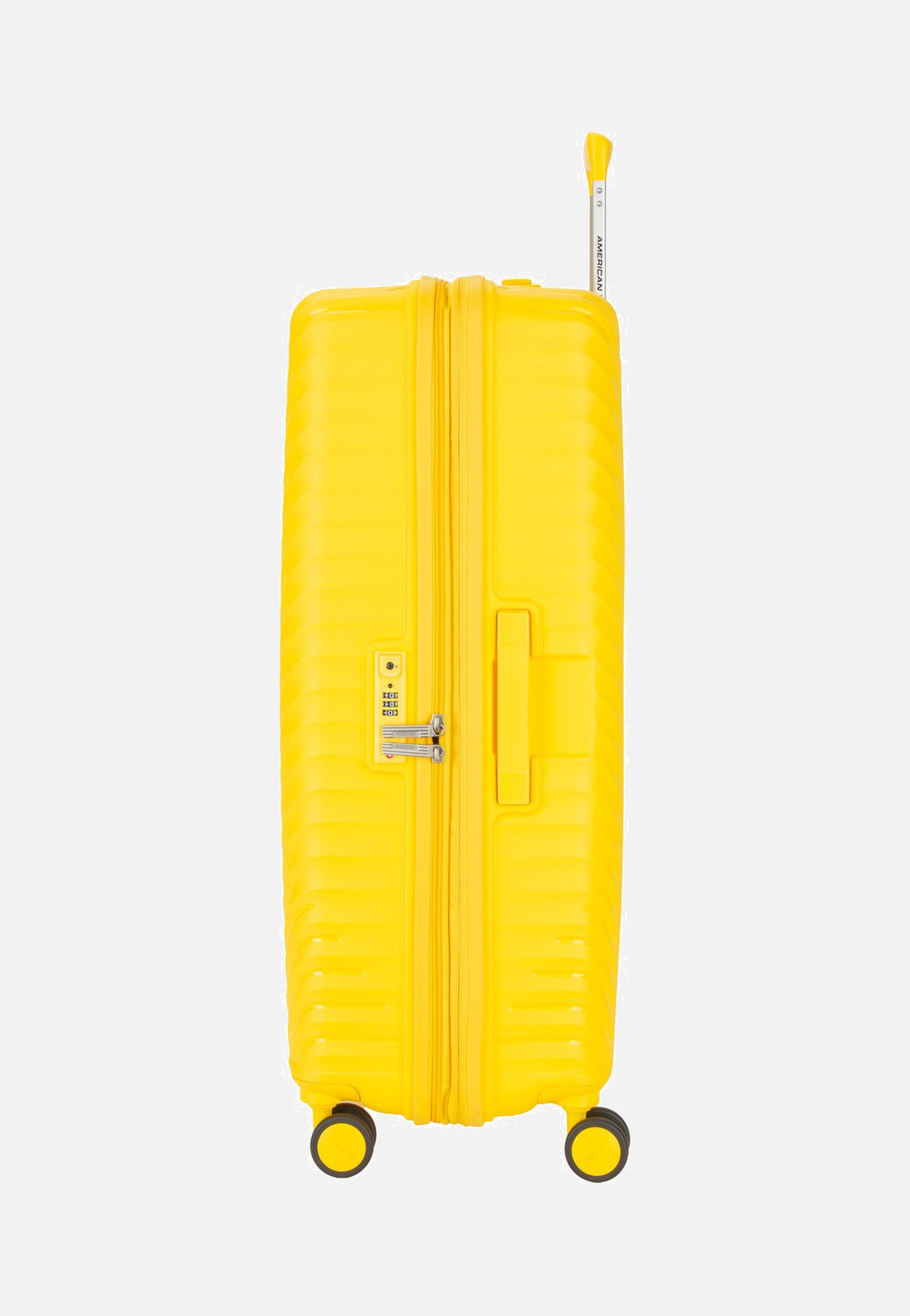 American Tourister Diablast Spinner 77/28 Exp Digital Yellow Suitcase