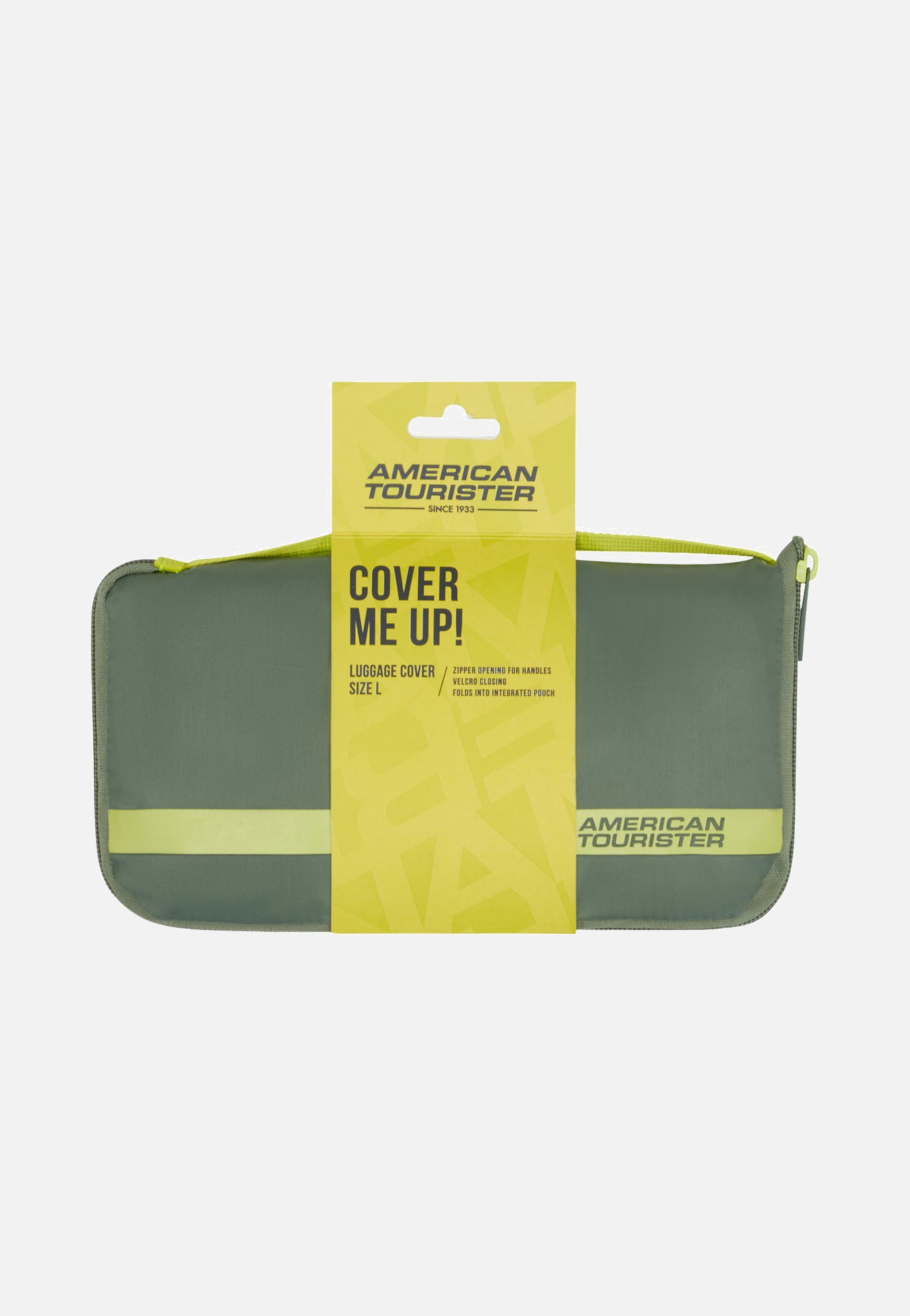 American Tourister Foldable L Olive/Lime Luggage Cover