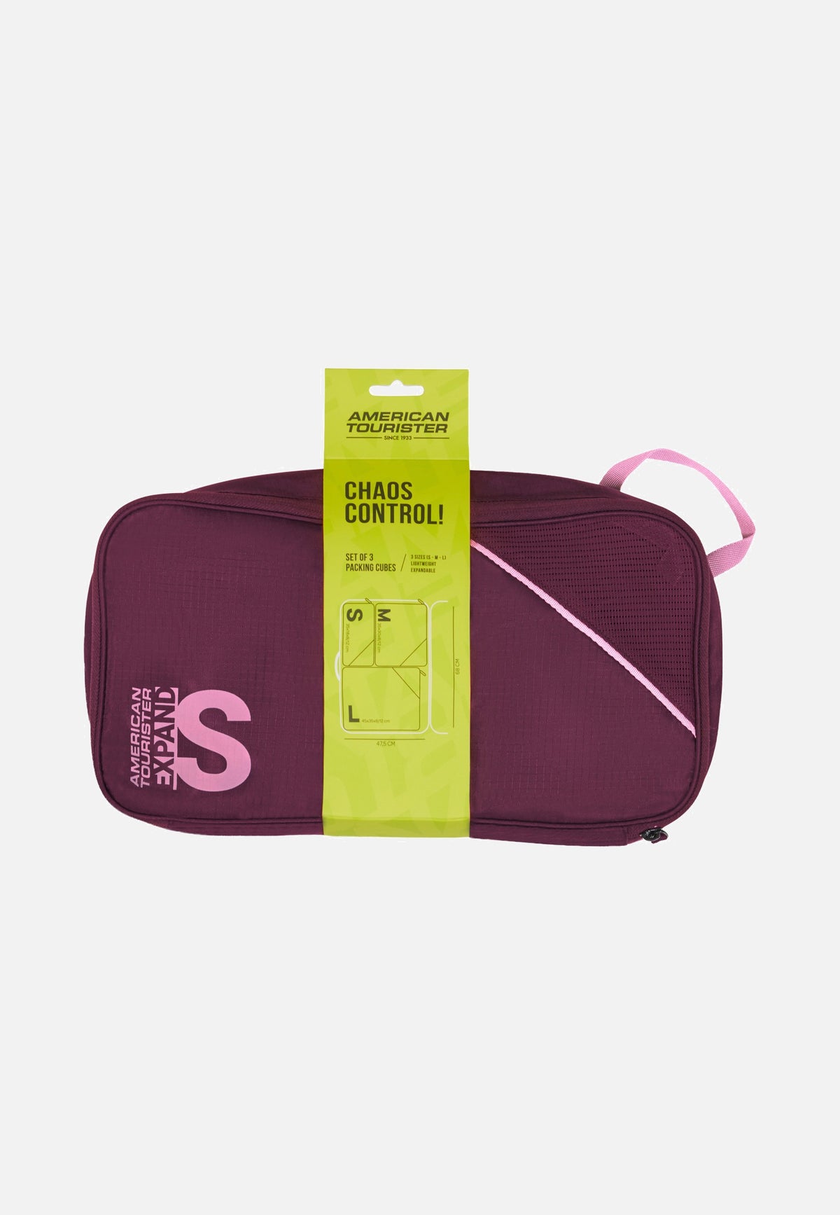 American Tourister Packing Cubes S/M/L Iced Berry Packing Cubes