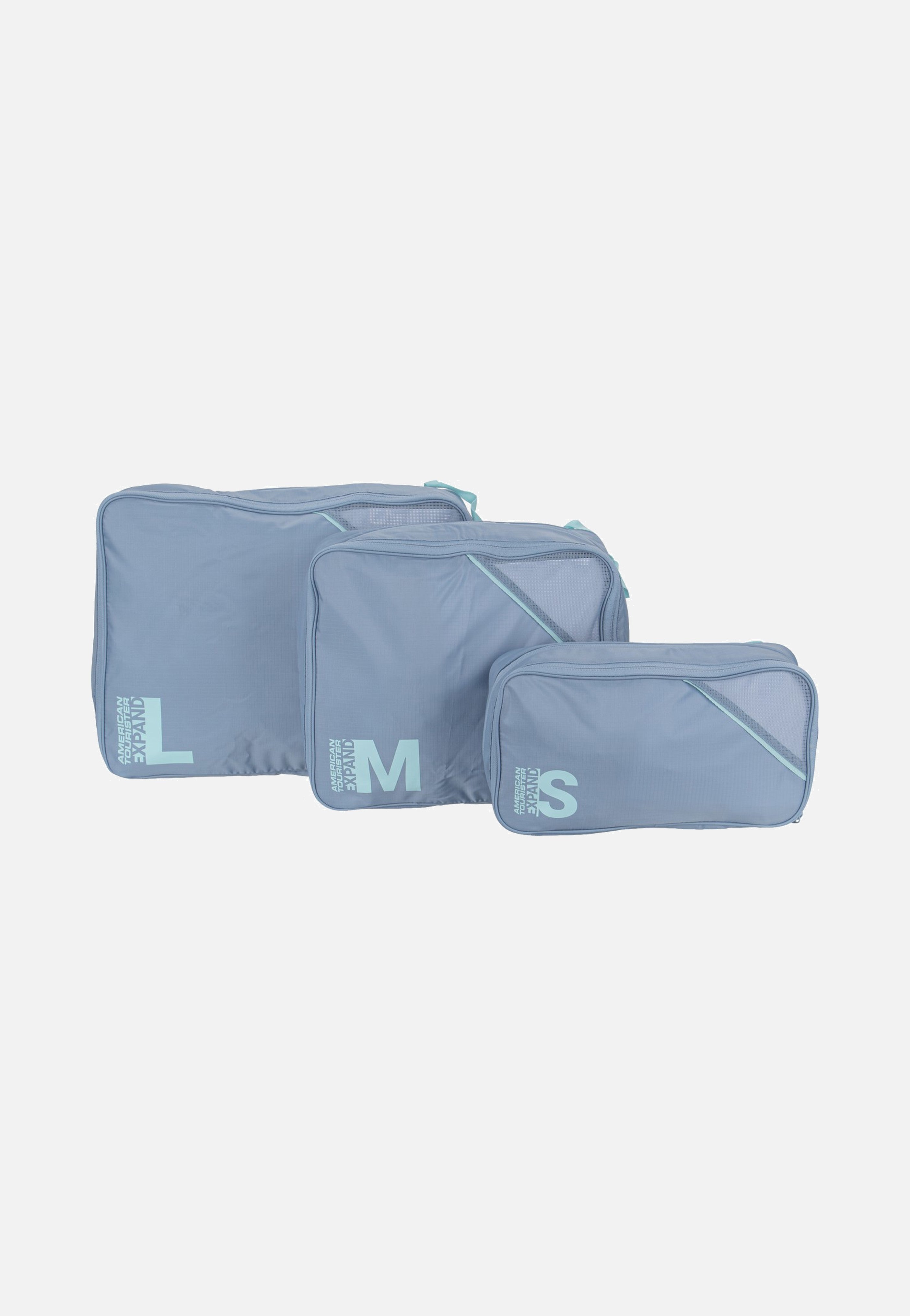 American Tourister Packing Cubes S/M/L Stone Blue/Blue Packing Cubes