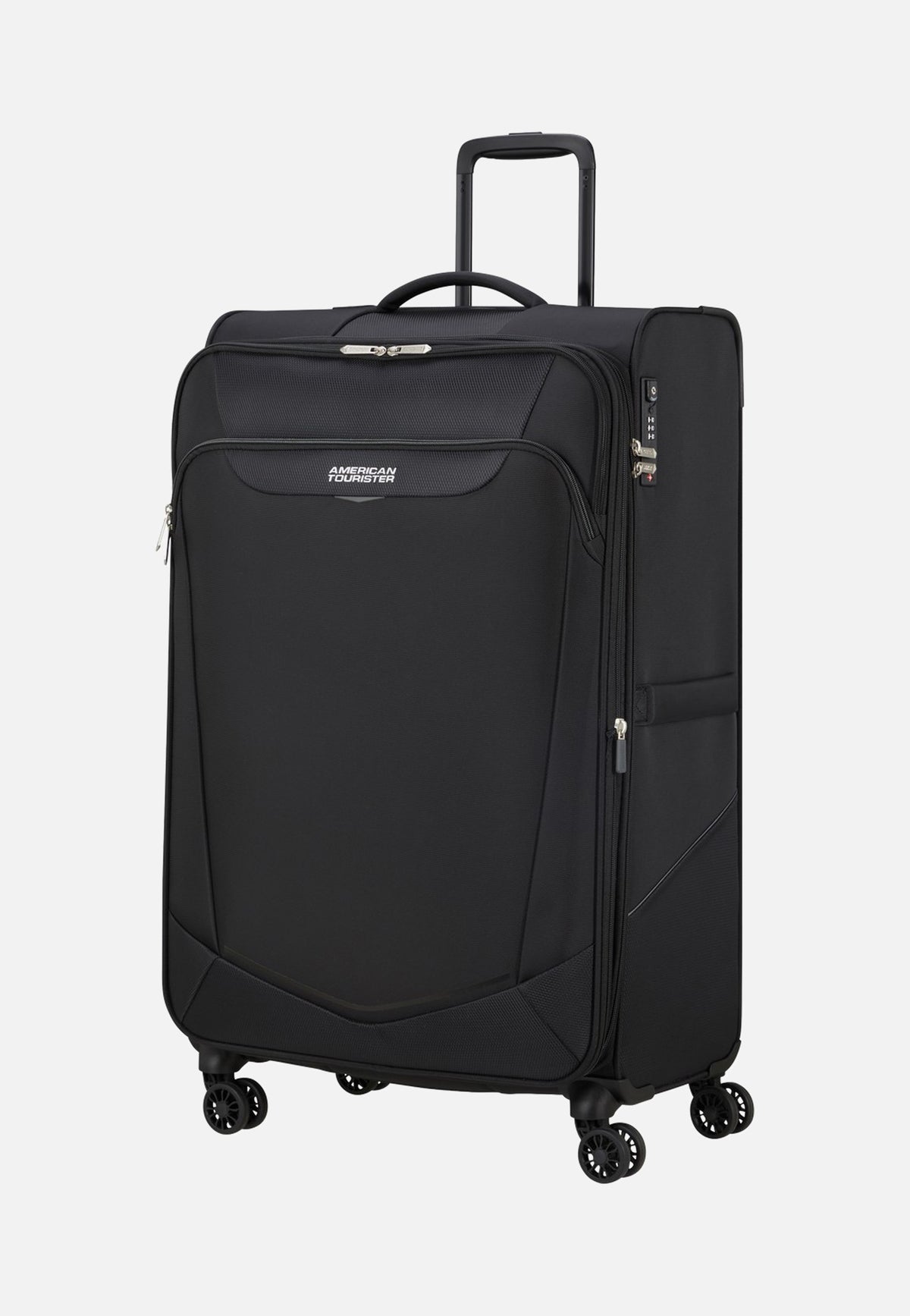 American Tourister Summerride Spinner L Exp TSA Black Suitcase