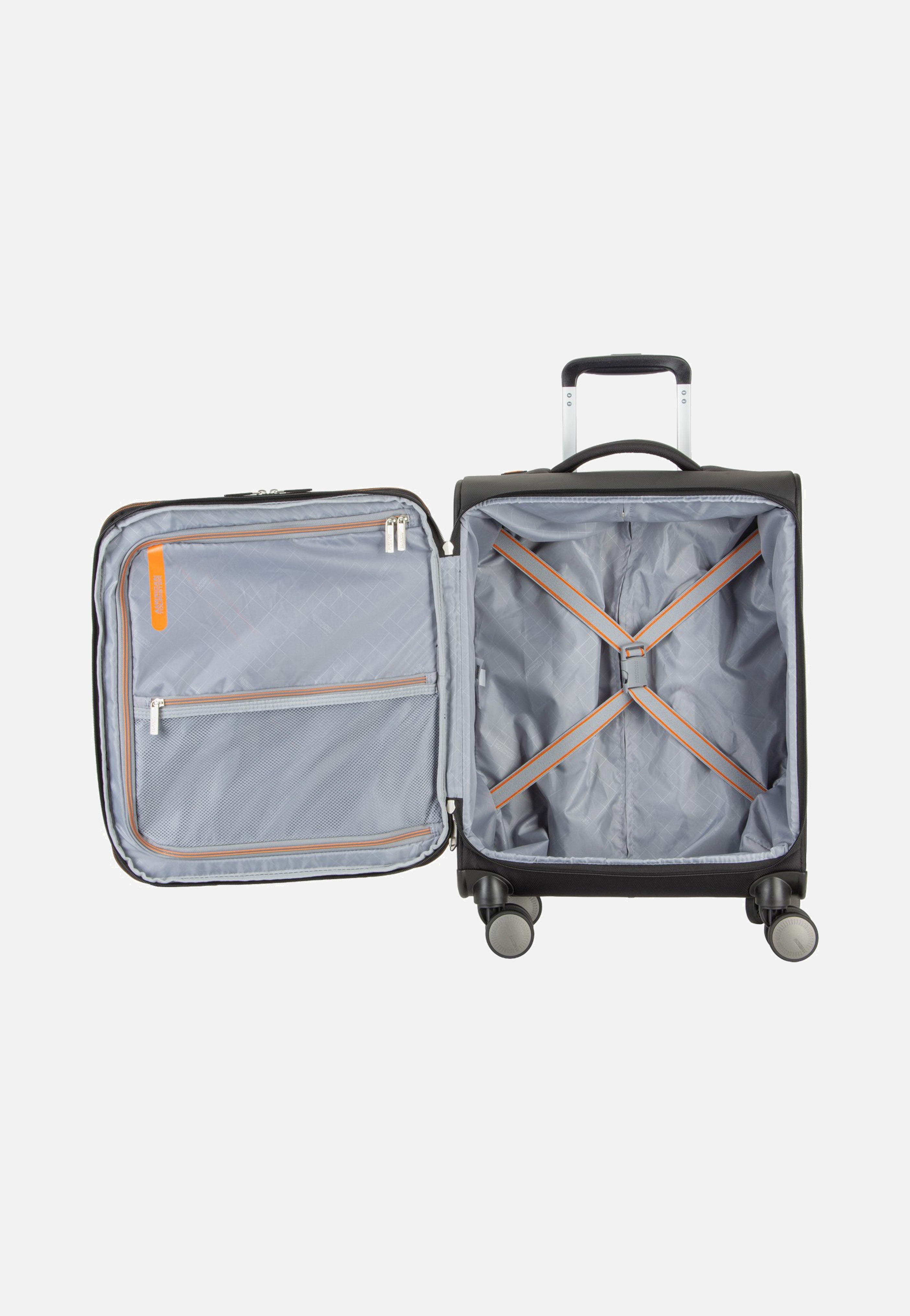 American Tourister Wanderlite Spinner S Exp Shadow Black Suitcase