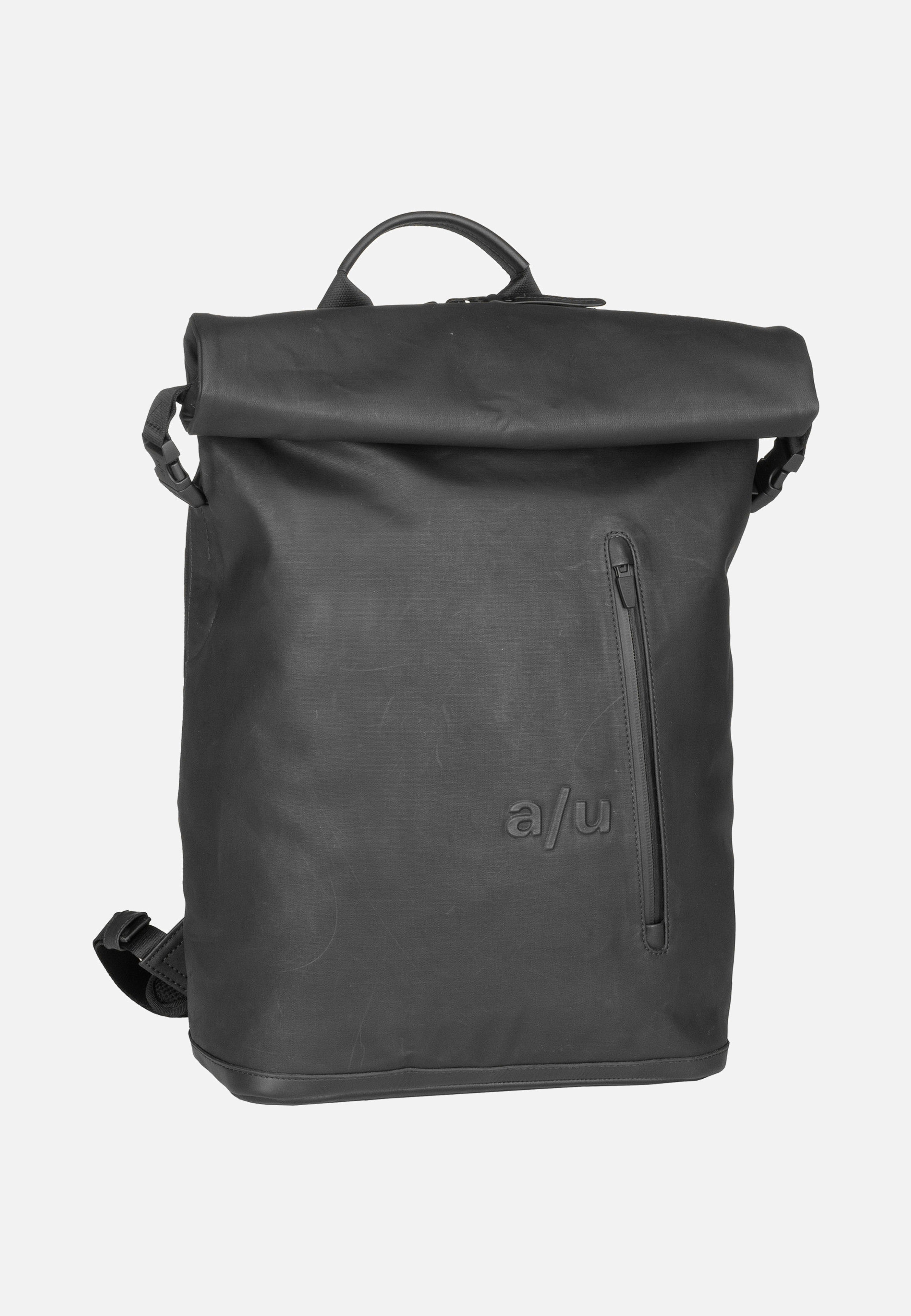 aunts & uncles Fukui Black Rolltop Backpack
