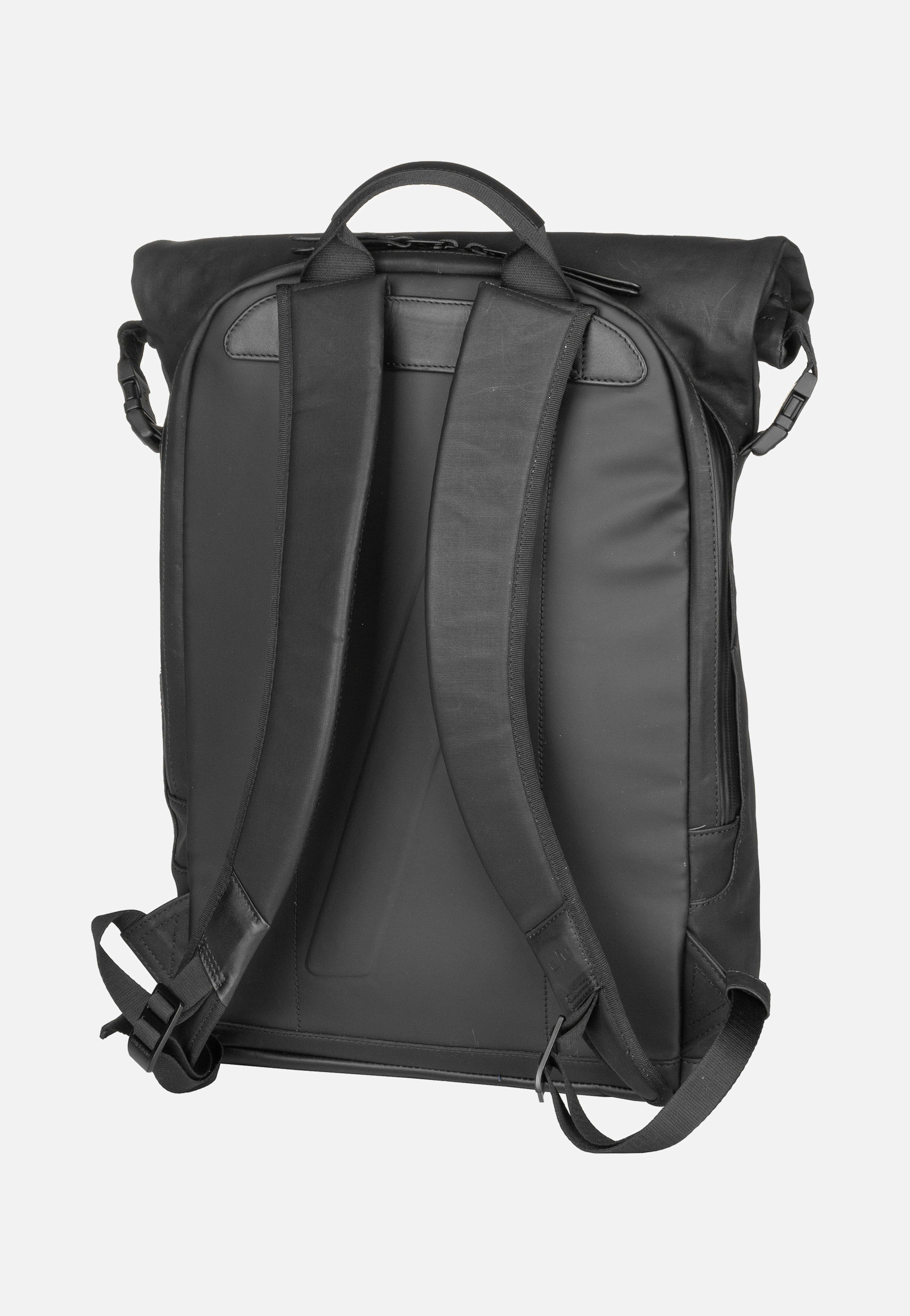 aunts & uncles Fukui Black Rolltop Backpack