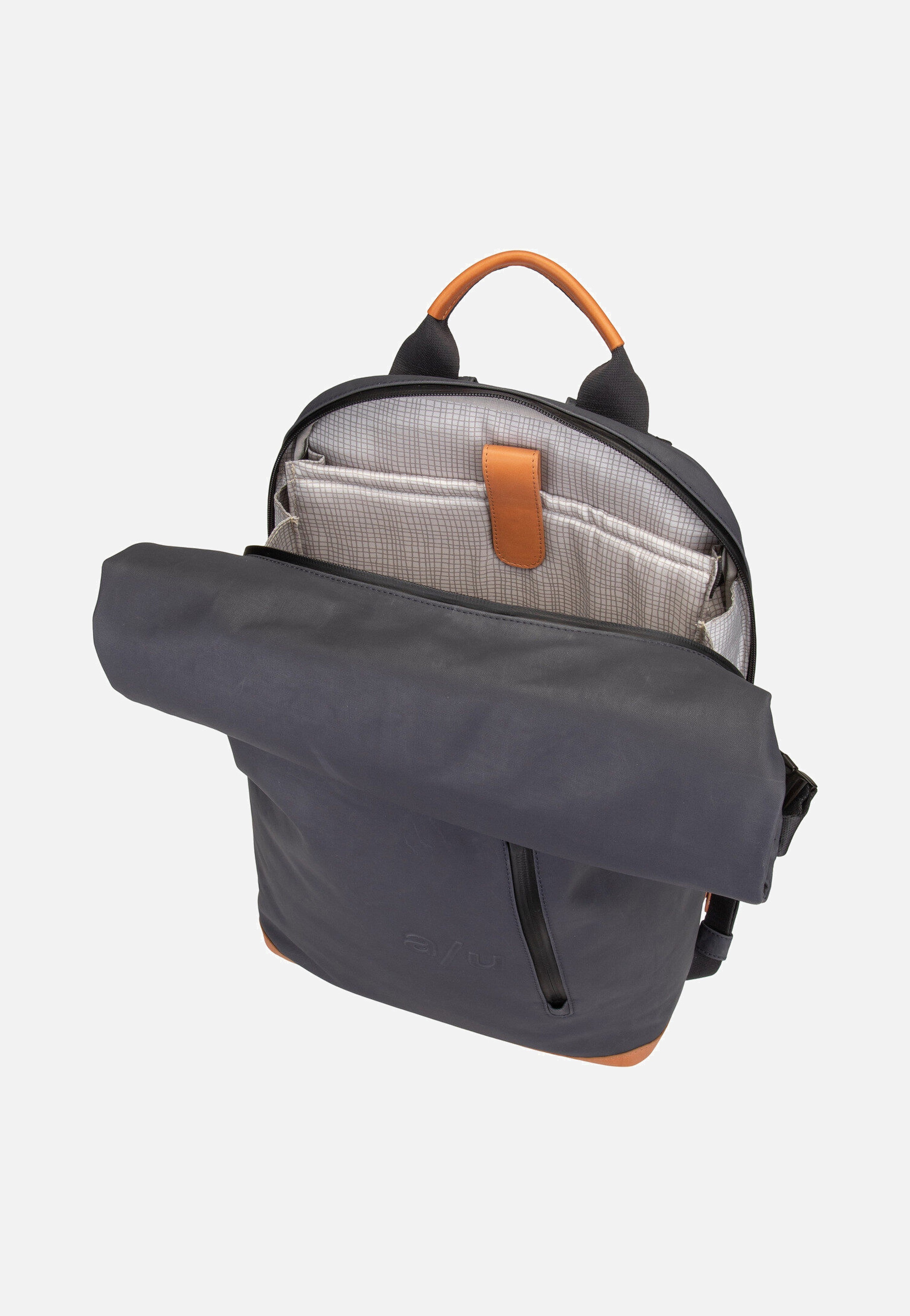 aunts & uncles - Fukui Night Blue - Rolltop Backpack | Neutral-Image