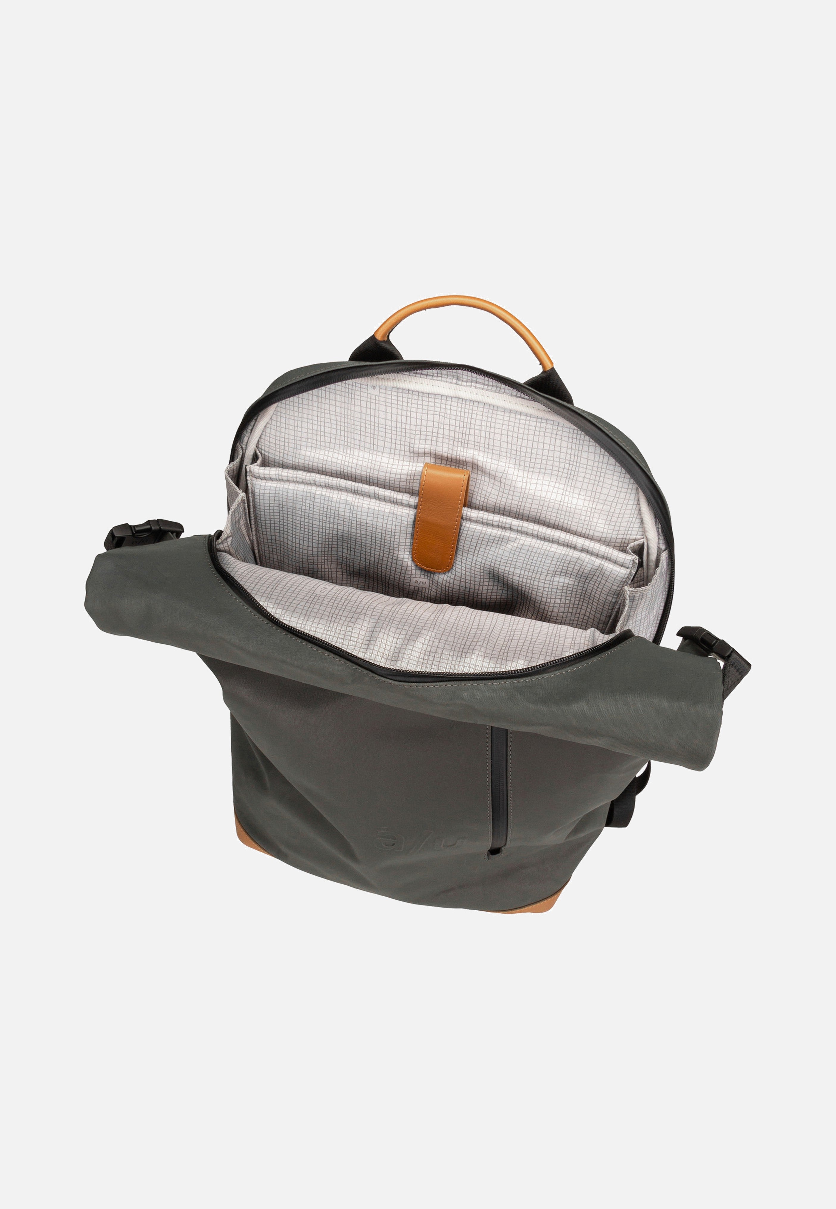 aunts & uncles Matsuyama Gravity Grey Rolltop Backpack