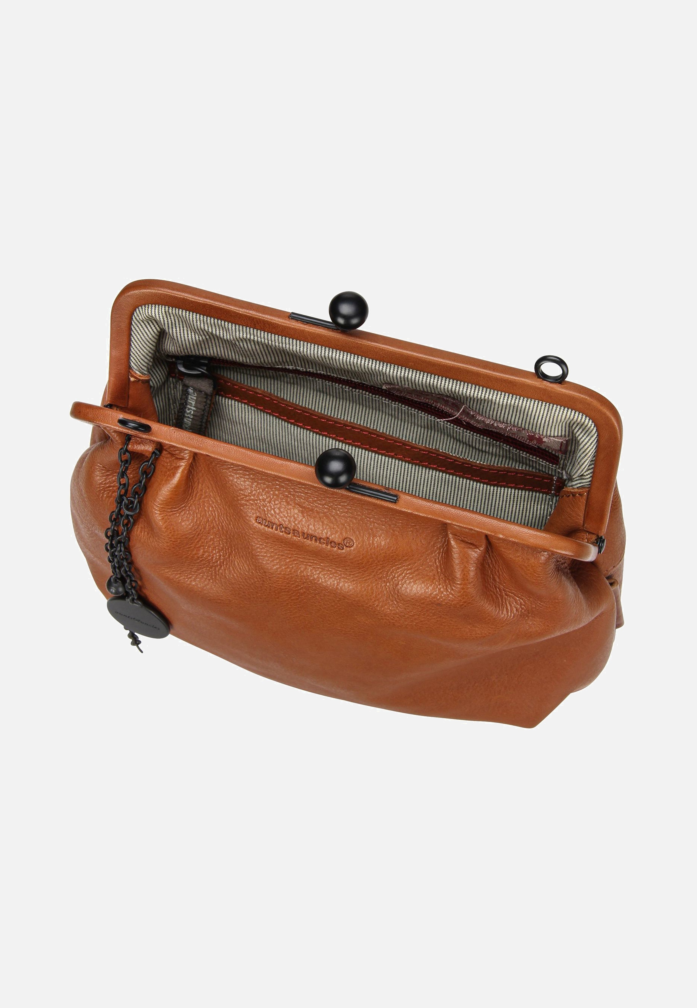 aunts & uncles Mrs. Fortune Cookie Caramel Pouch Bag