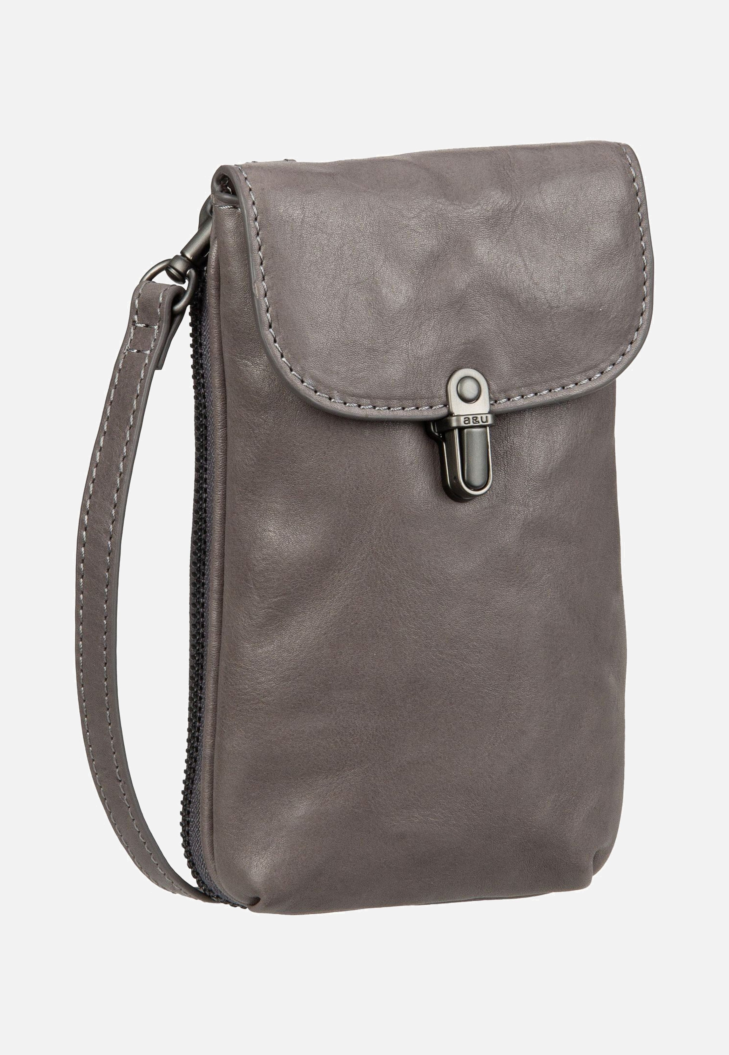 aunts & uncles Mrs. Lemon Twist Oyster Grey Phone Pouch