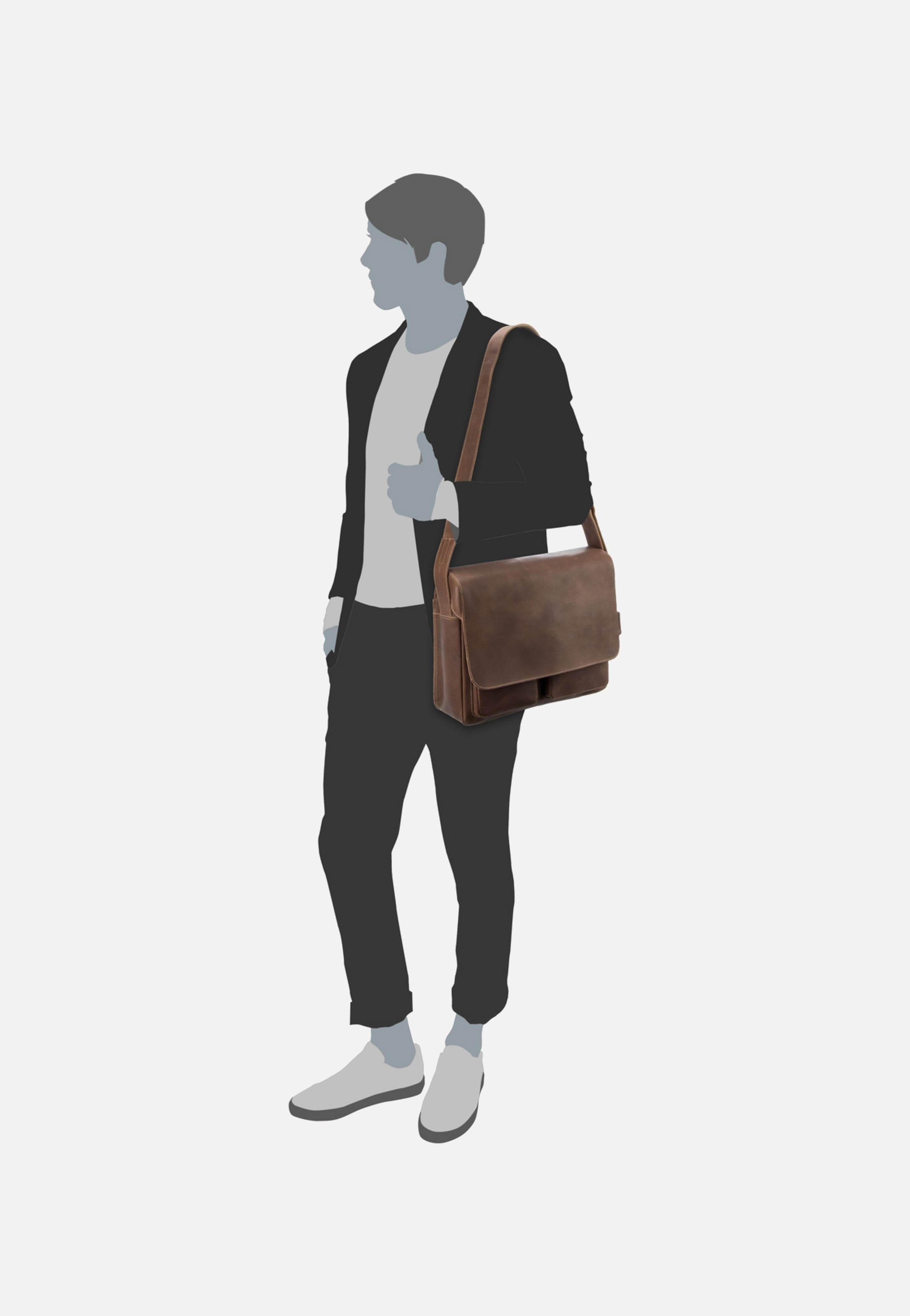 aunts & uncles - Nick Vintage Tan Vintage Tan - Messenger Bag | Men-Image