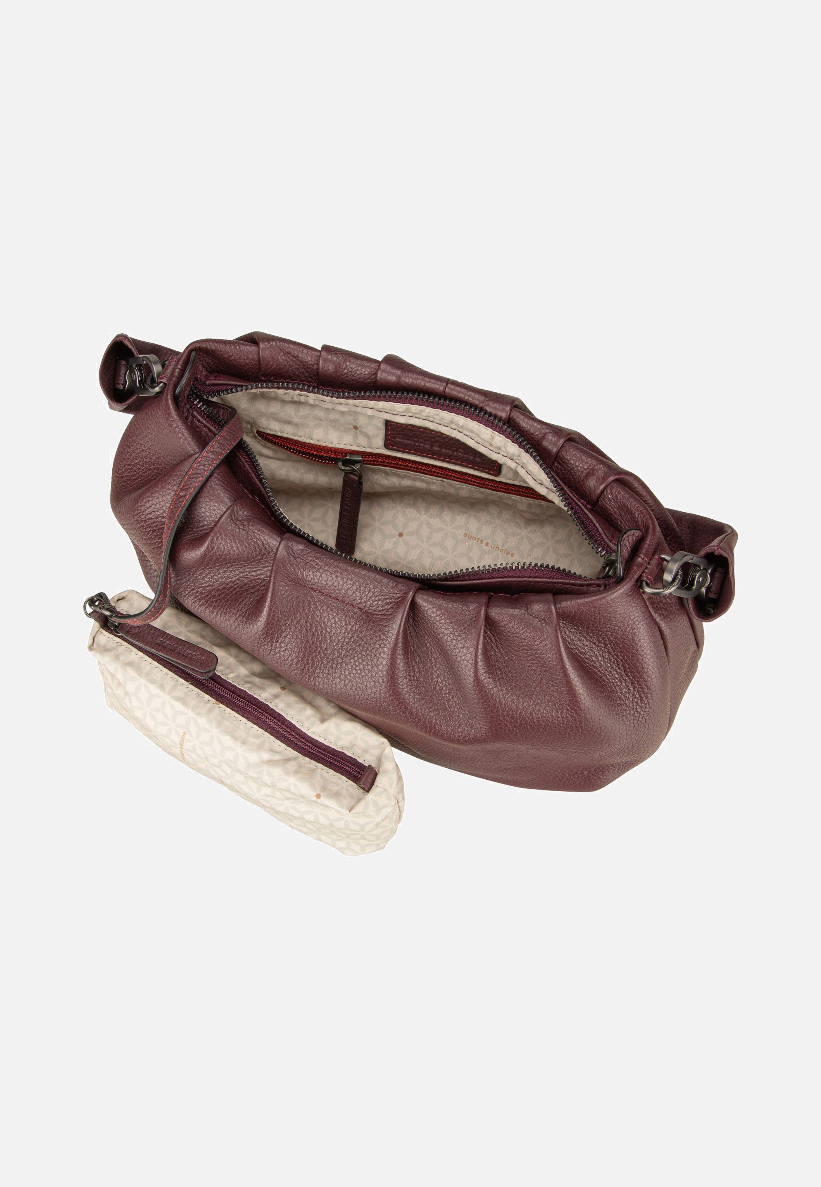 aunts & uncles Pearl Merlot Shoulder Bag