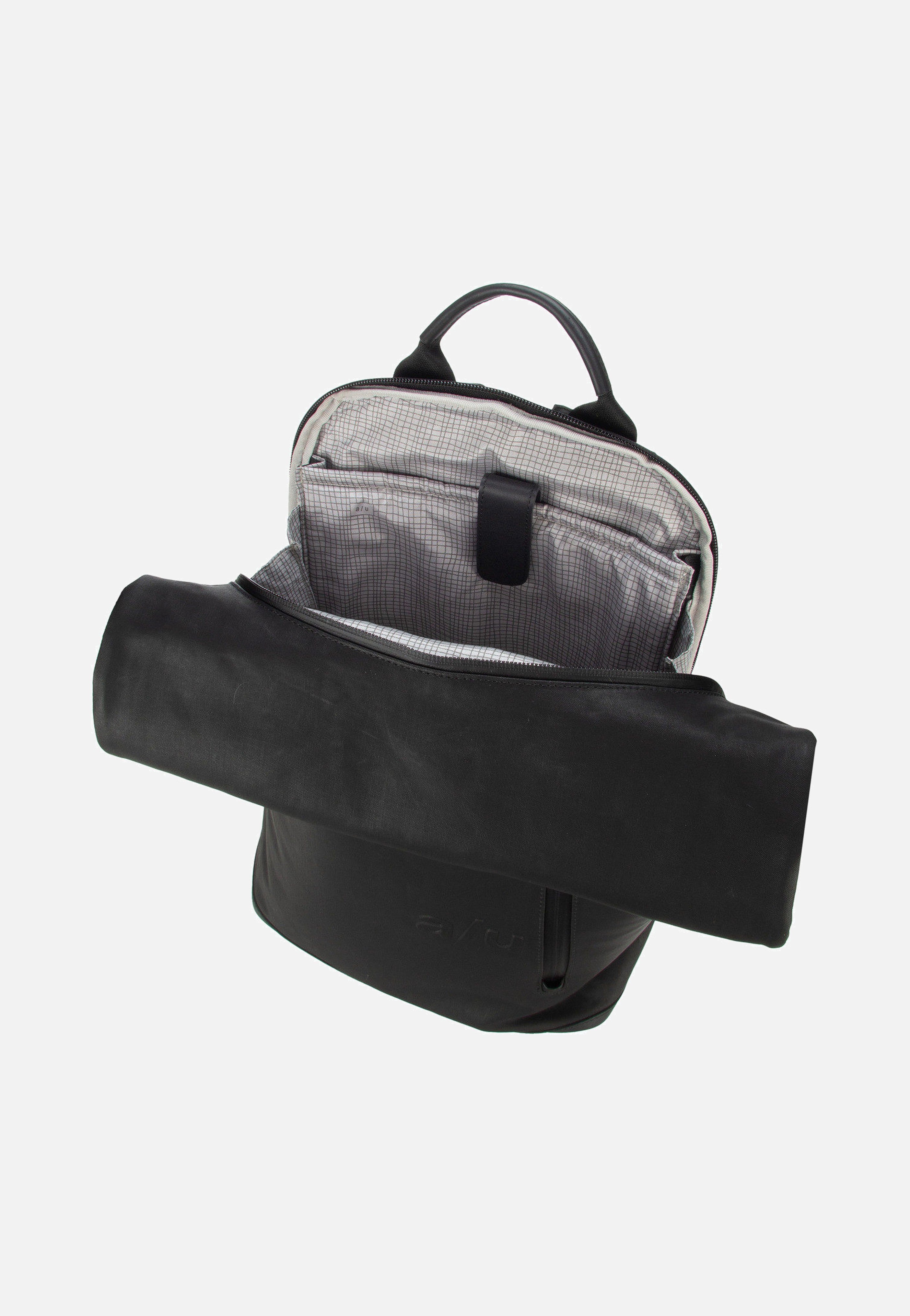 aunts & uncles Tokio Black Rolltop Backpack