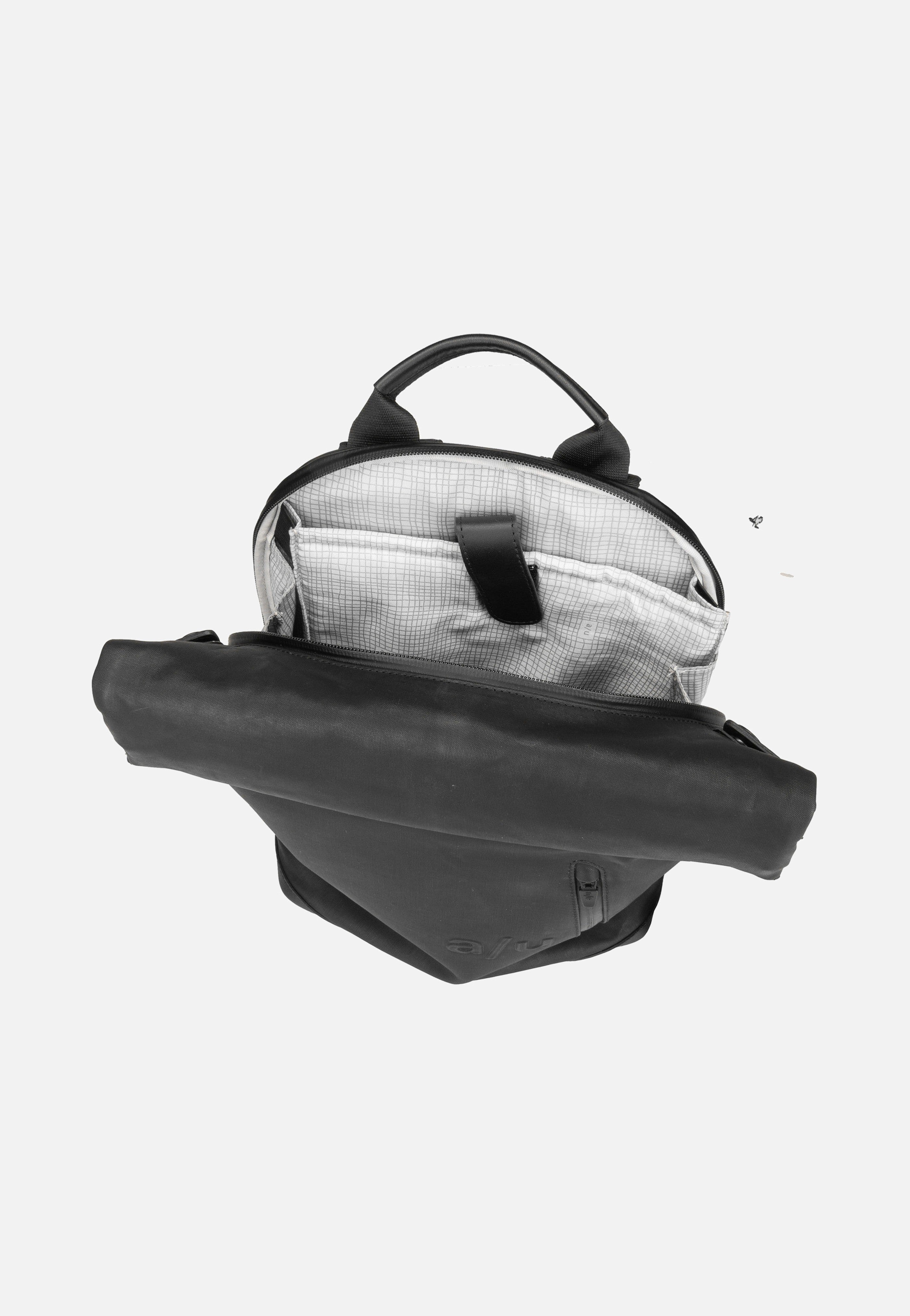 aunts & uncles - Wakayama Black - Rolltop Backpack | Neutral-Image