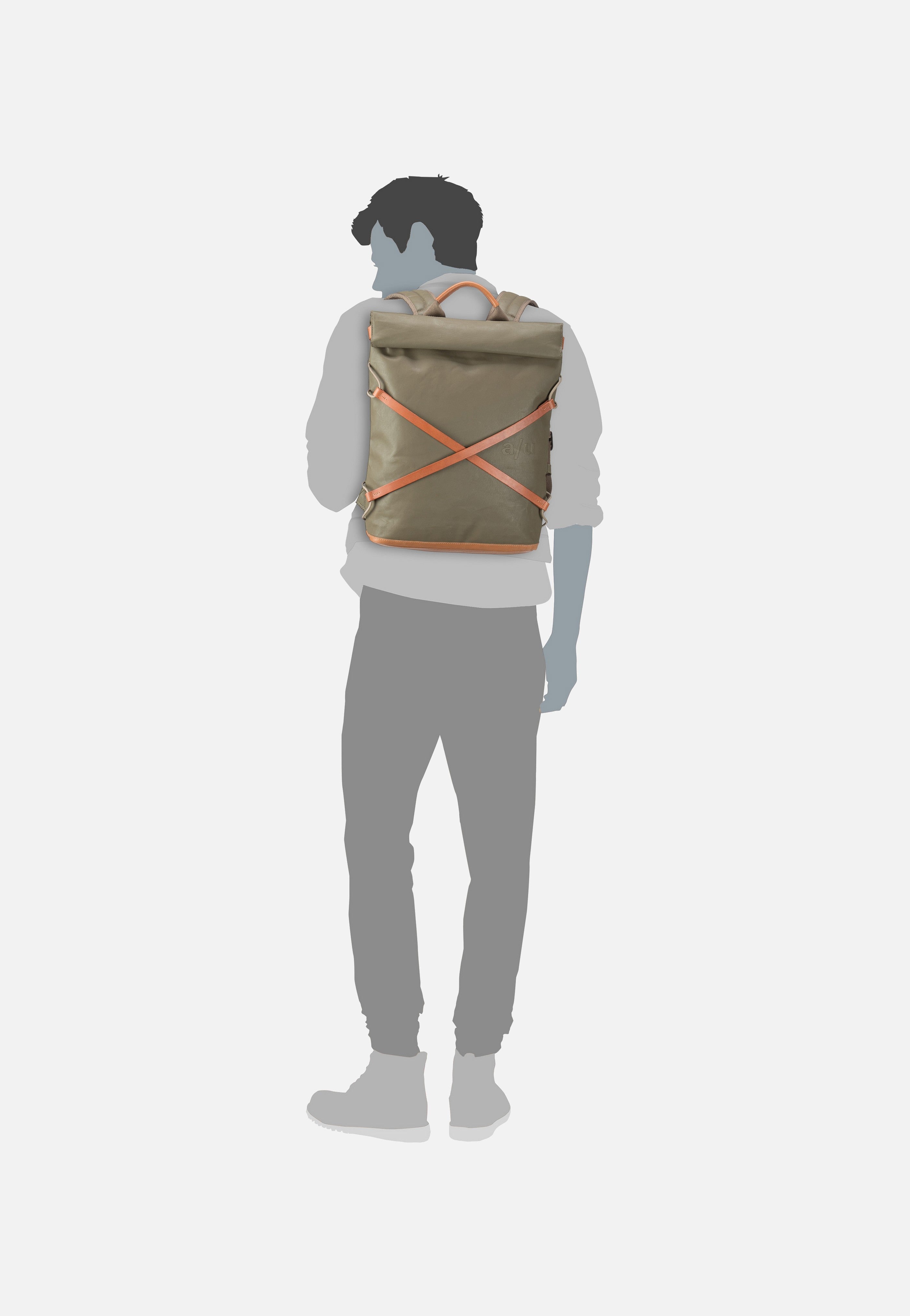 aunts & uncles - Yokohama Fallen Rock - Rolltop Backpack | Neutral-Image