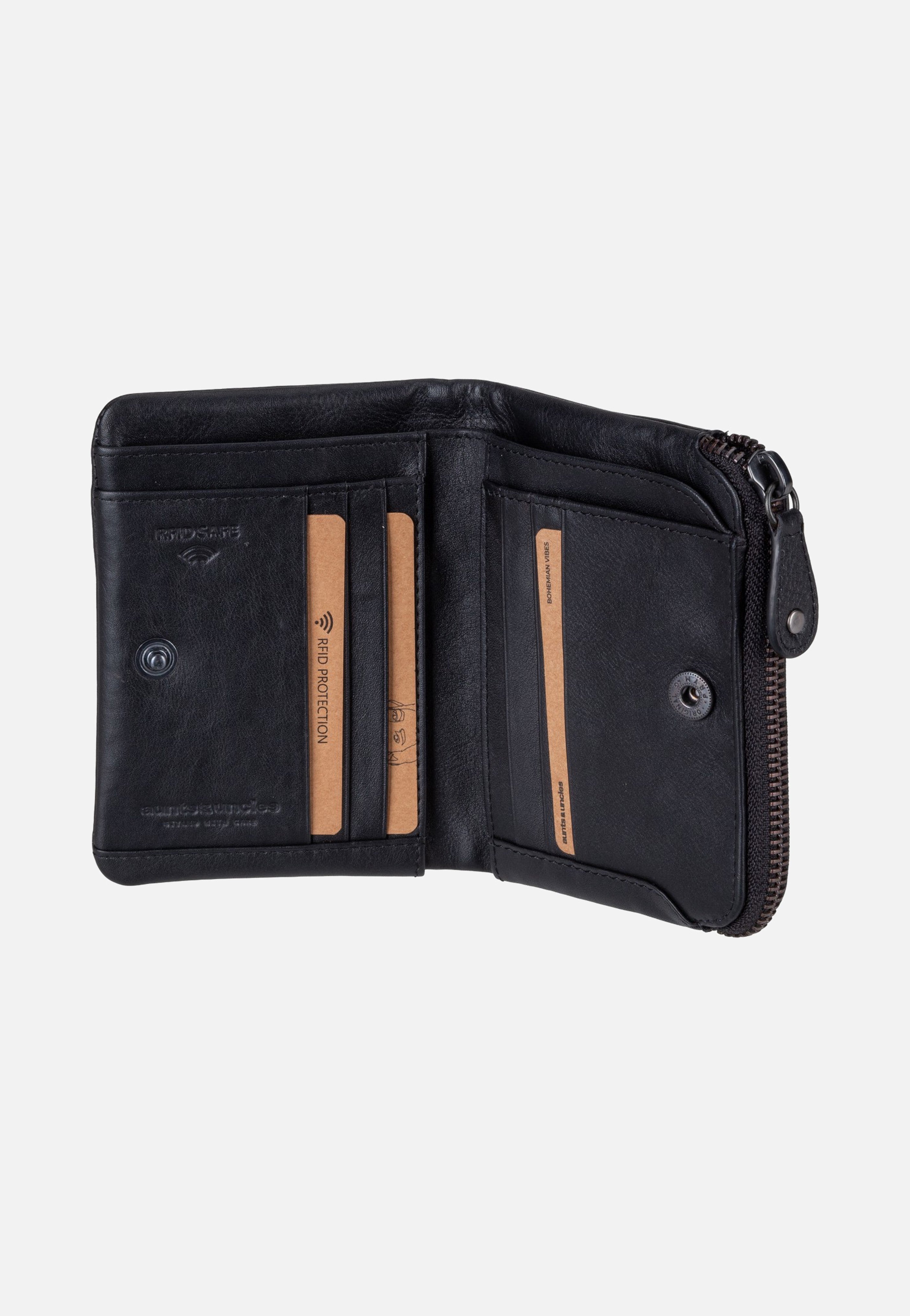 aunts & uncles Cherry Jet Black Wallet