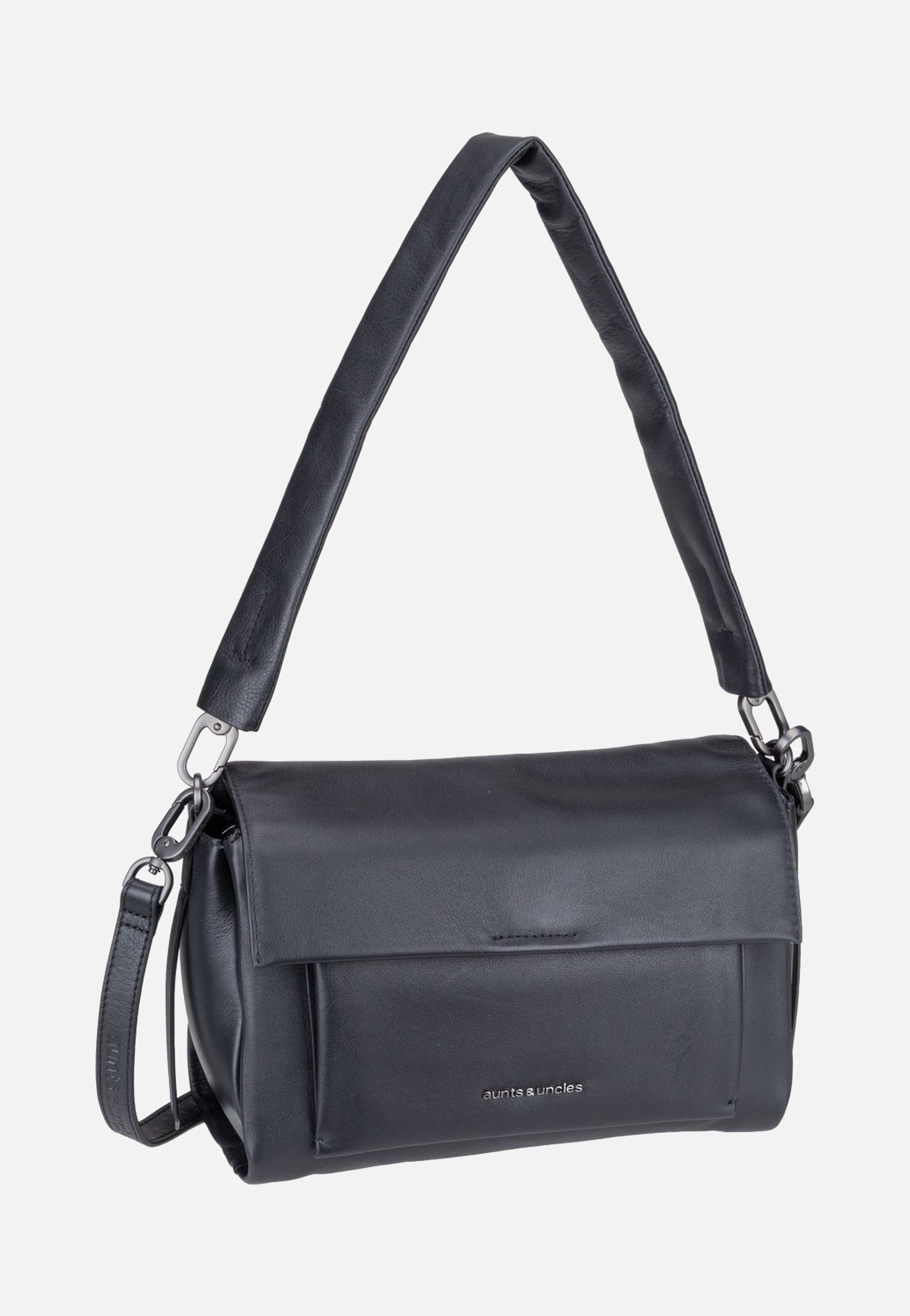 aunts & uncles Noon Jet Black Shoulder Bag