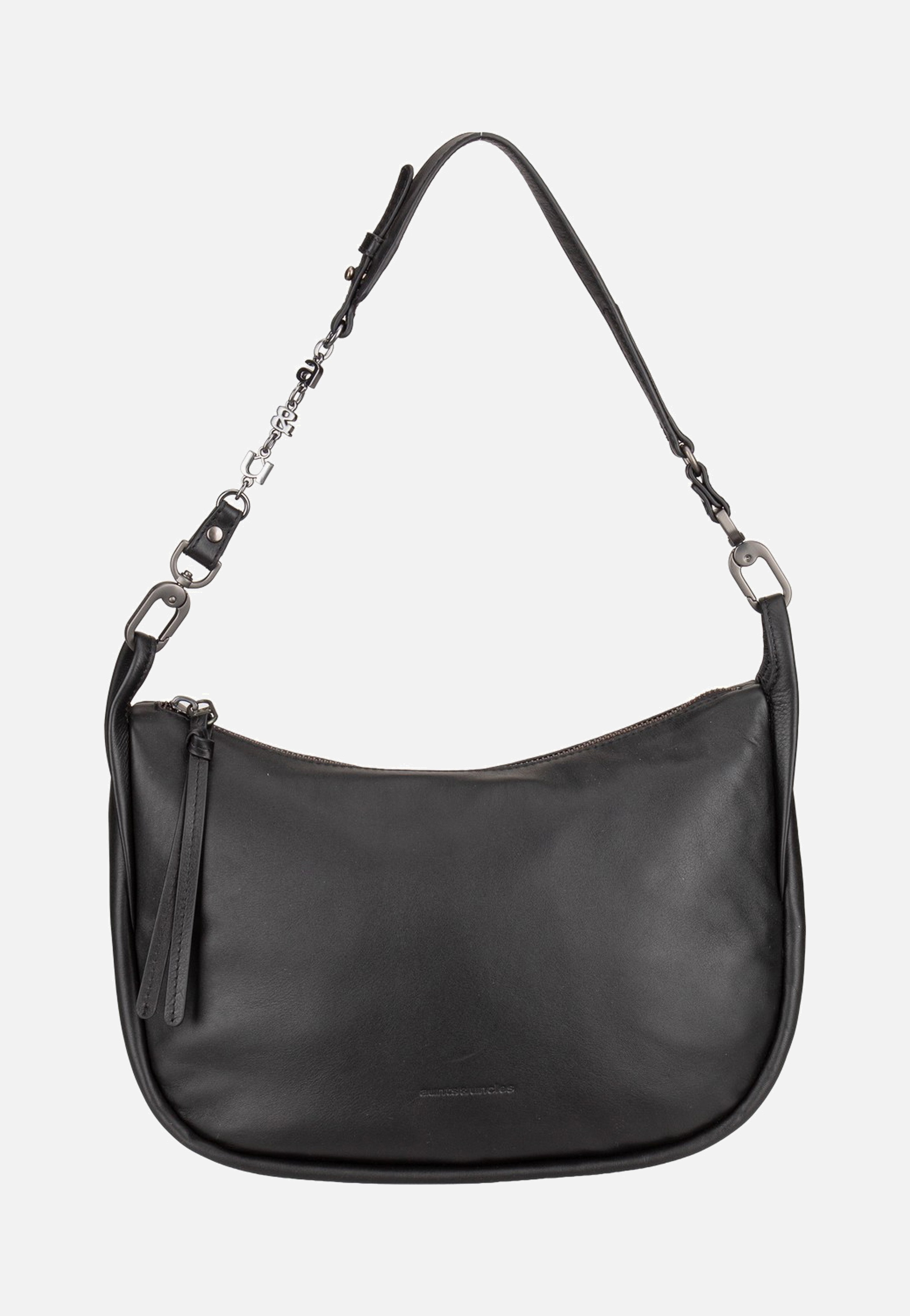 aunts & uncles Raven Jet Black Shoulder Bag