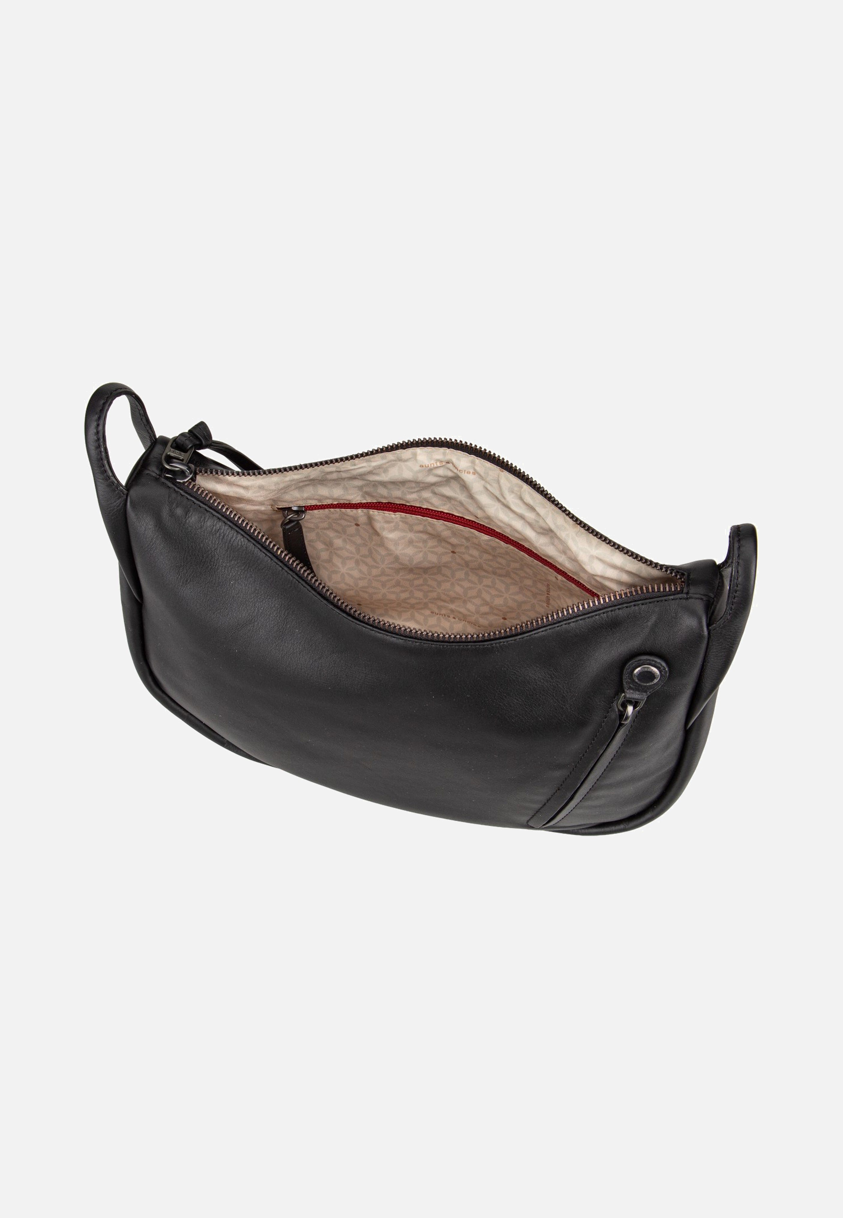 aunts & uncles Raven Jet Black Shoulder Bag