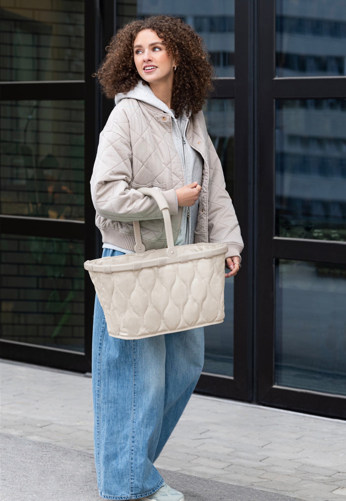 reisenthel Carrybag Puffer Stone Carrello della spesa