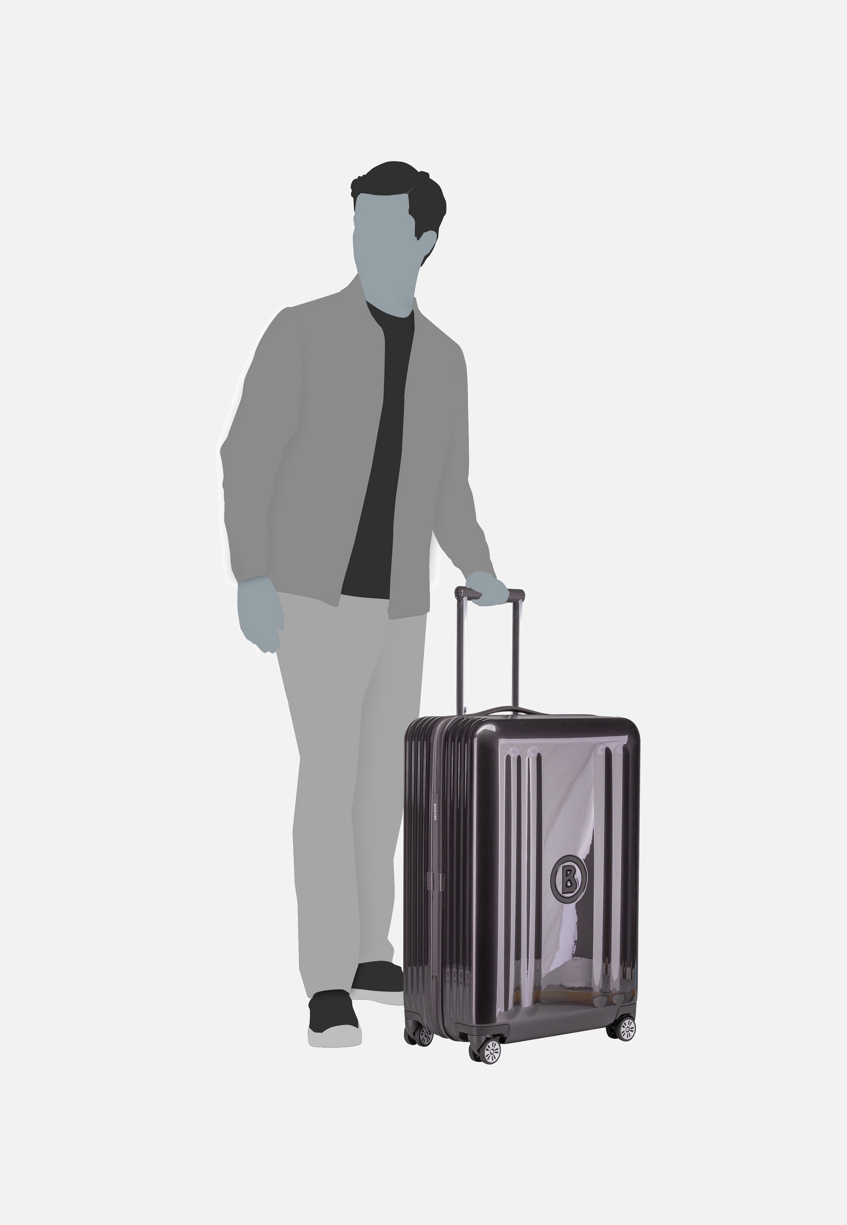 Bogner Piz C65 Trolleycase MVZ 4w Dark Grey Suitcase