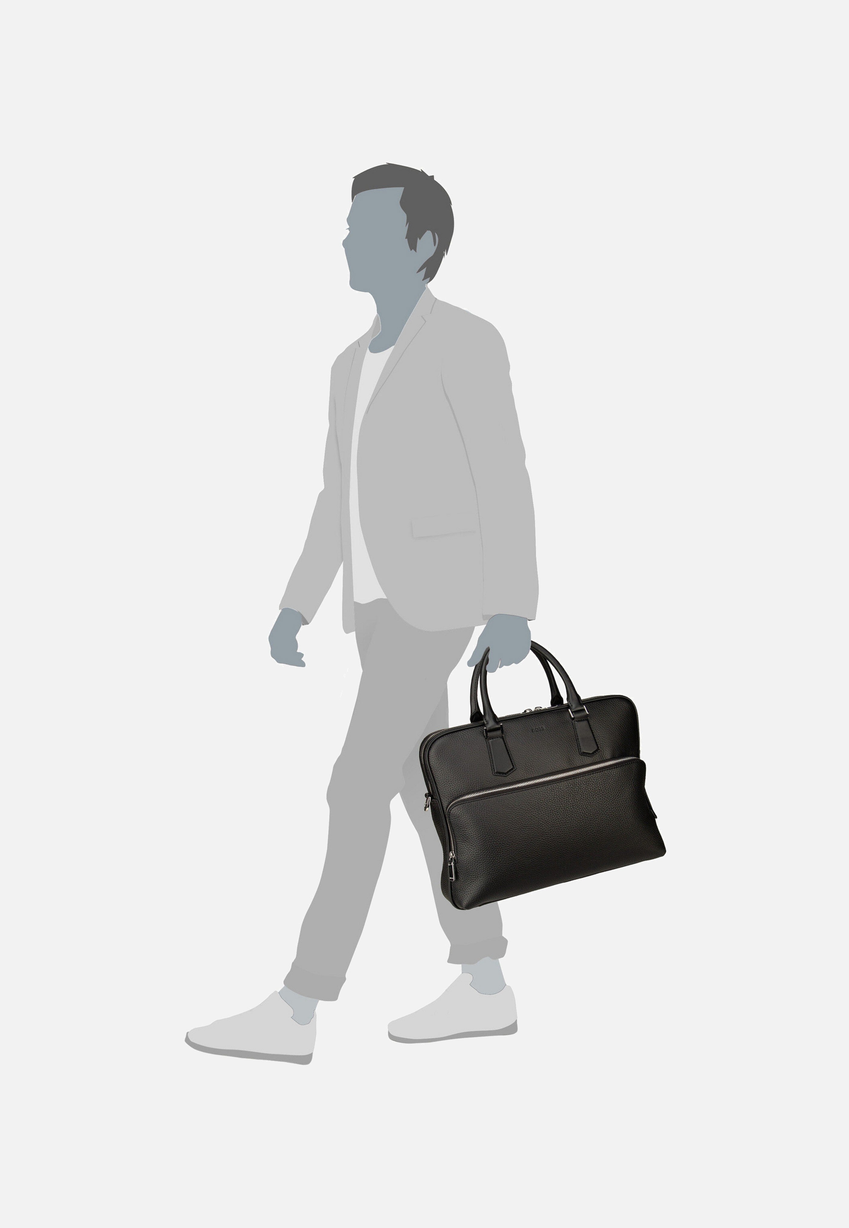 BOSS - New Crosstown S 50529293 Black - Briefcase | Men-Image